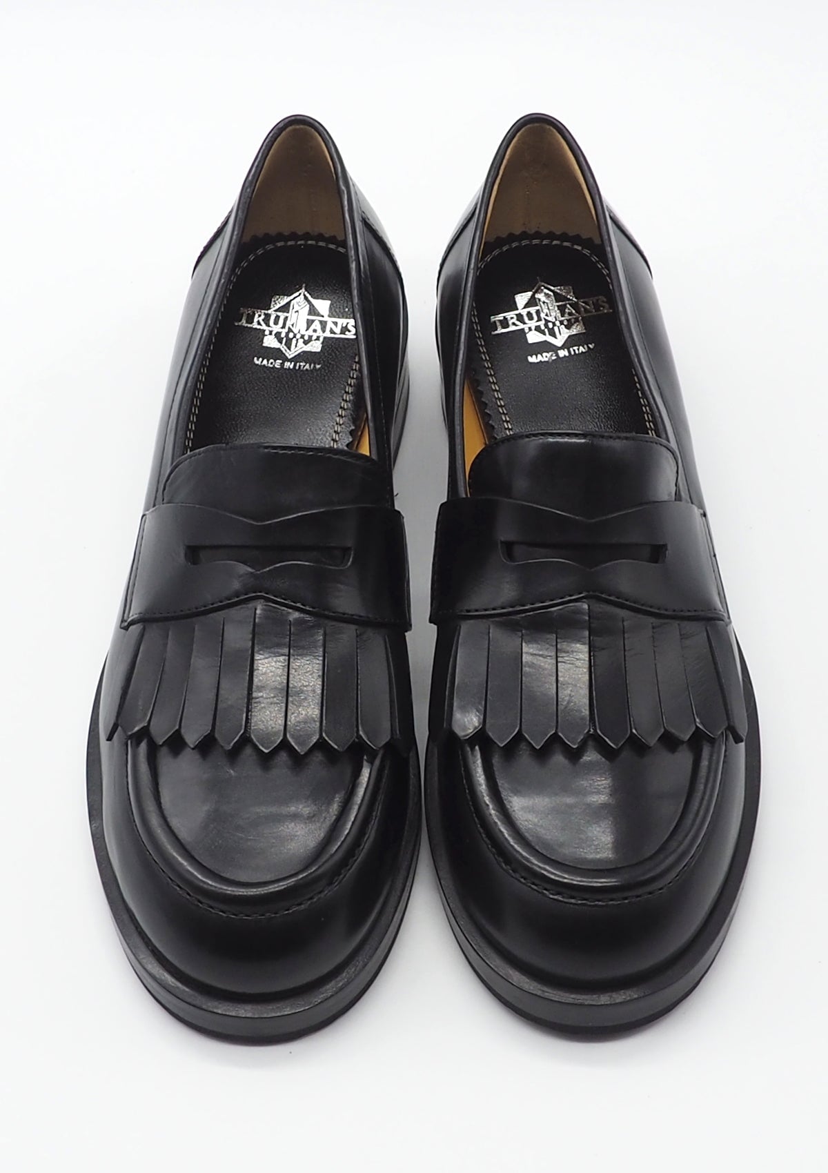 Damen Loafer mit Fransen aus Leder in Schwarz - Absatz 3 cm Damen Loafers & Schnürer Truman´s