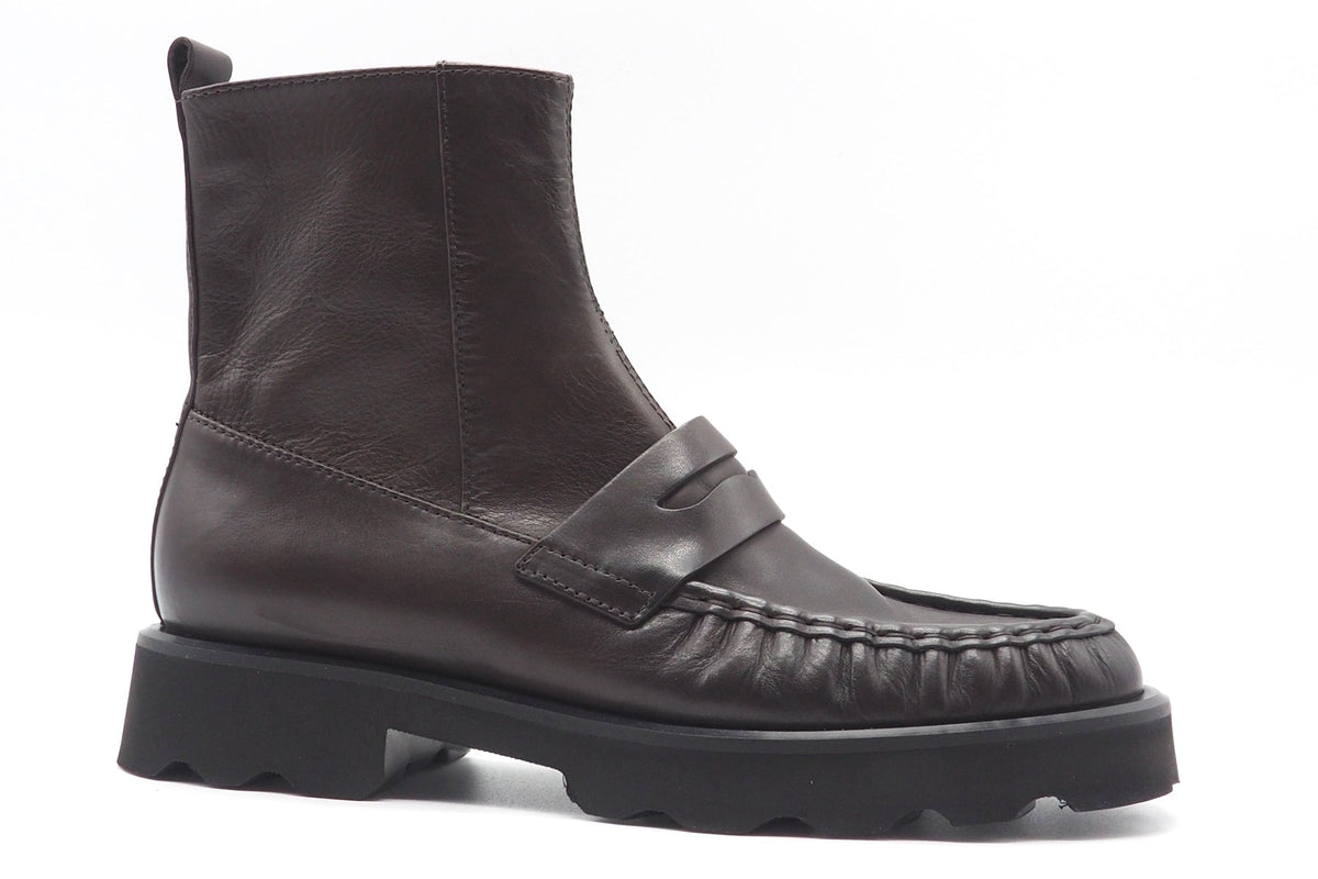 Damen Moccasin Boots aus Nappaleder in Dunkelbraun - Mikrozellboden Damen Boots & Booties Kennel & Schmenger