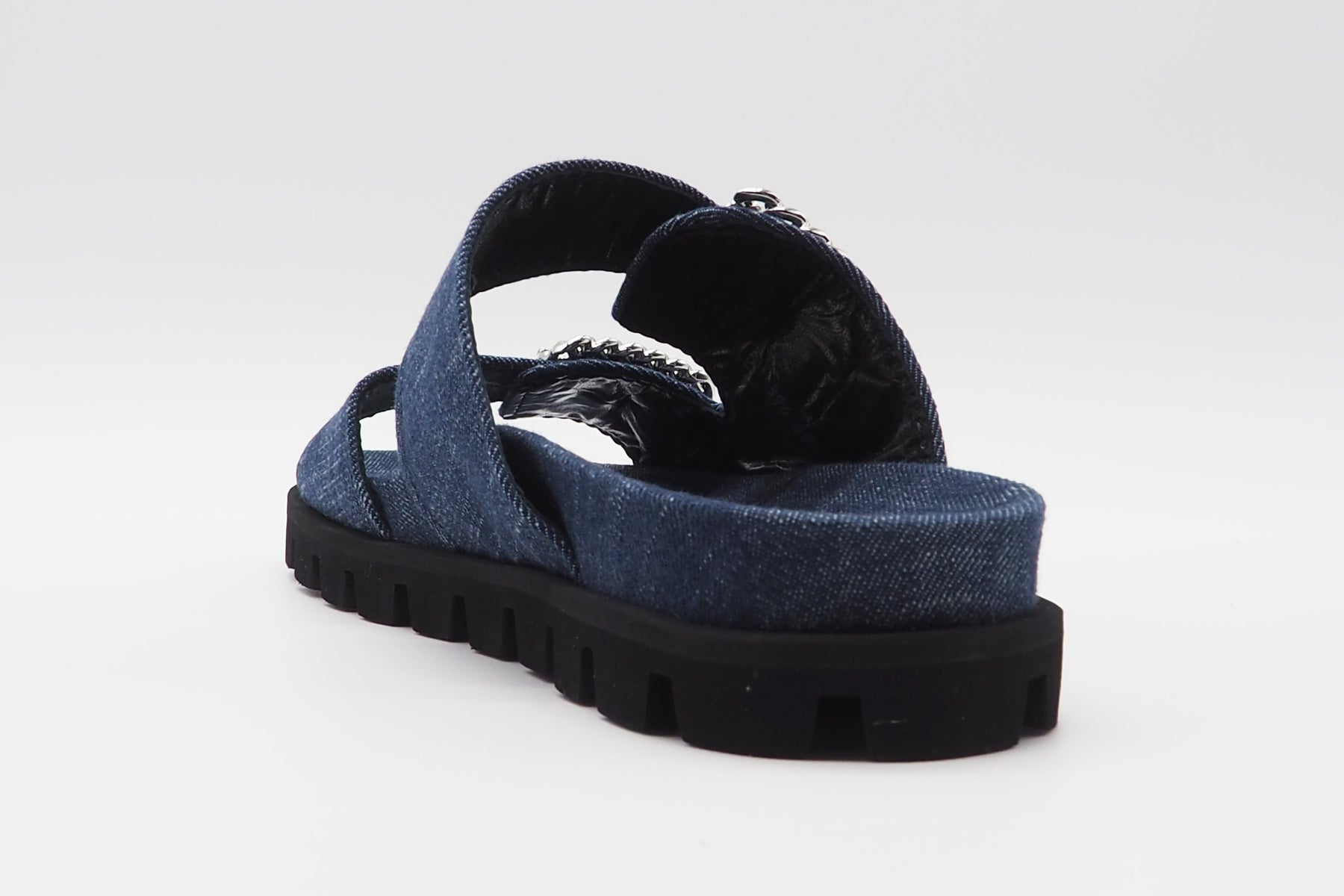 Damen Mules aus Denim in Jeansblau - Net - Plateau 2cm Damen Mules & Sabots Kennel & Schmenger