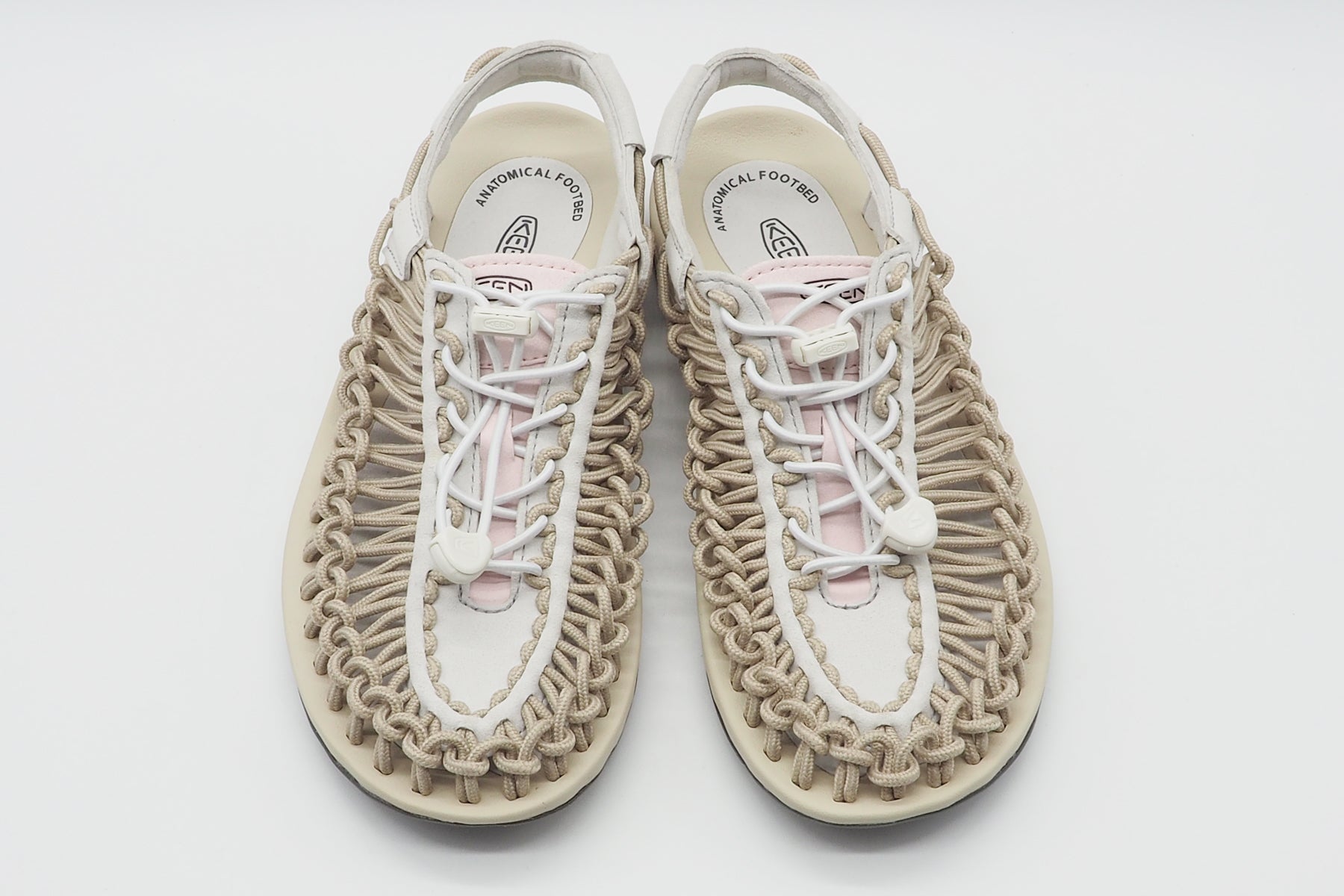 Damen Ourdoor Sandale aus technischer Faser in Beige & Rosa - Uneek Damen Sandale Keen