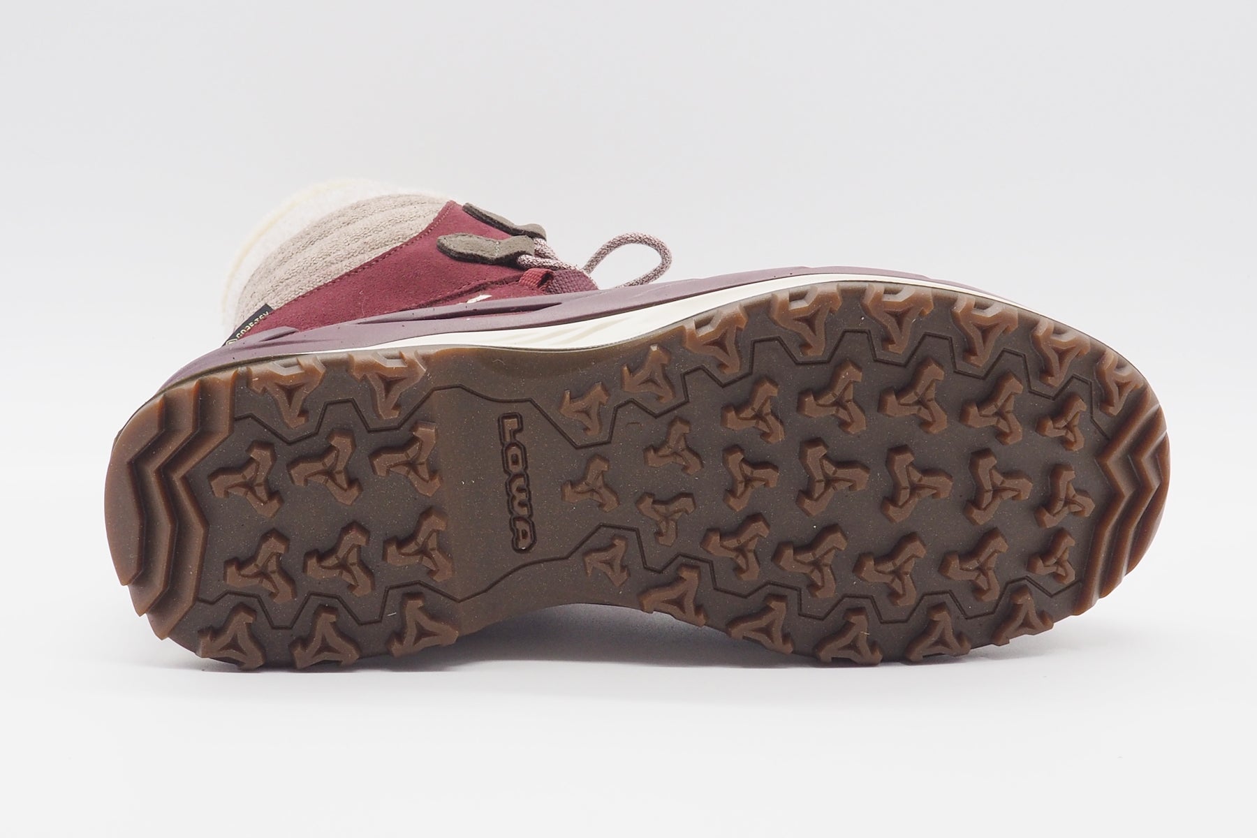 Damen Outdoor Schnürboot mit Zipp & Gore-Tex-Membrane in Bordeaux - BARINA Evo Damen Schnürboots Lowa