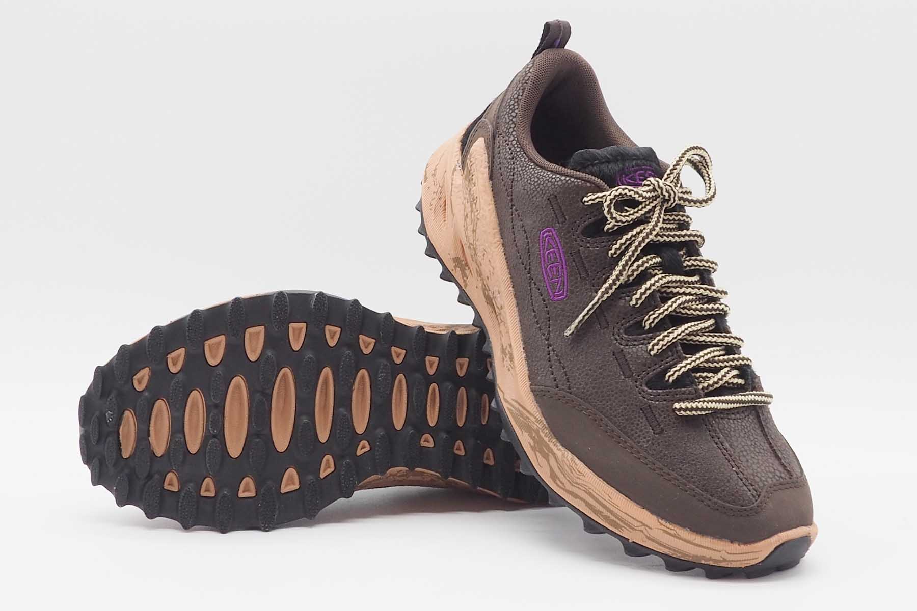 Damen Outdoor Sneaker aus Leder in Braun & Rosé - Jasper Zionic Damen Sneaker Keen