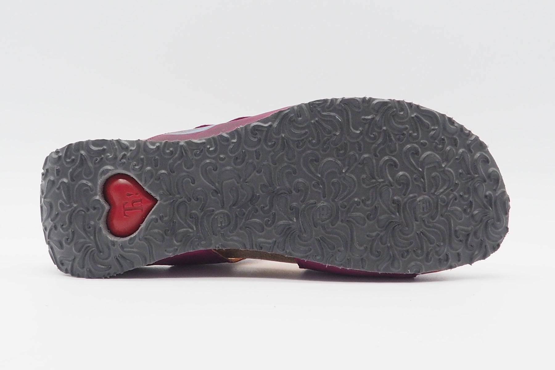 Damen Pantoffel aus Glattleder in Magnolia & Print - Absatz 3cm - Mizzi Damen Naturfußbett Think