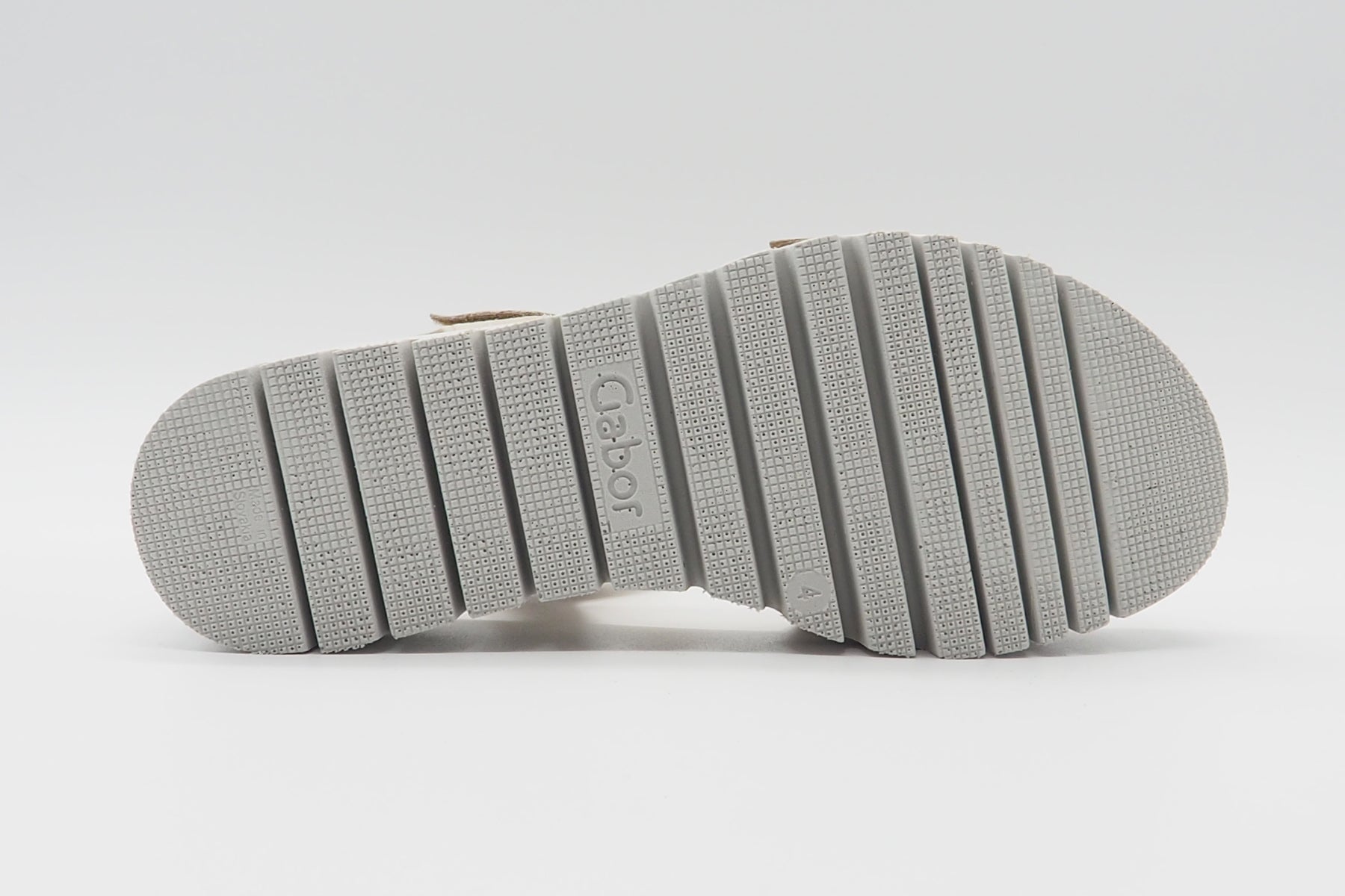 Damen Plateau-Sandale aus Veloursleder in Beige Damen Sandalen Gabor