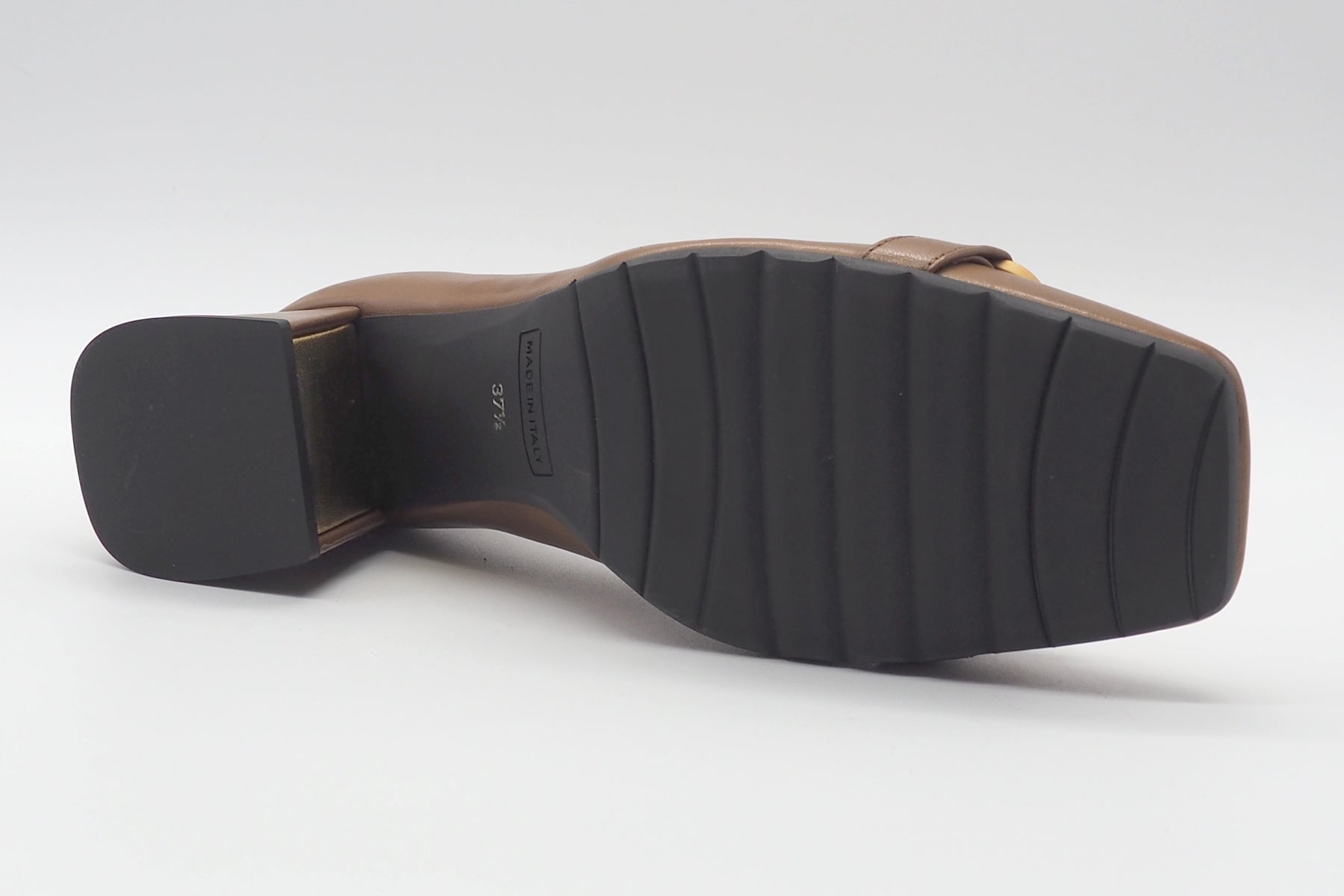 Damen Pumps aus Glattleder in Mittelbraun mit Blockabsatz Damen Pumps Pumps