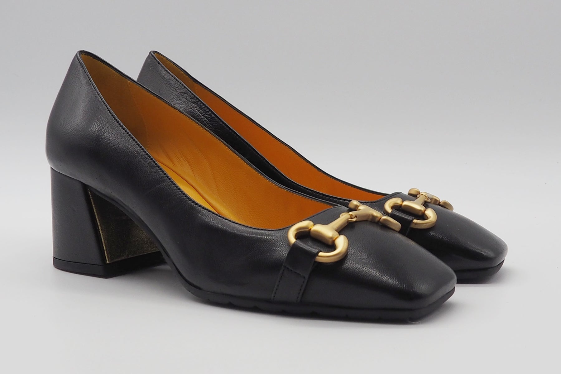 Mara Bini Damen Pumps in Schwarz mit Absatz