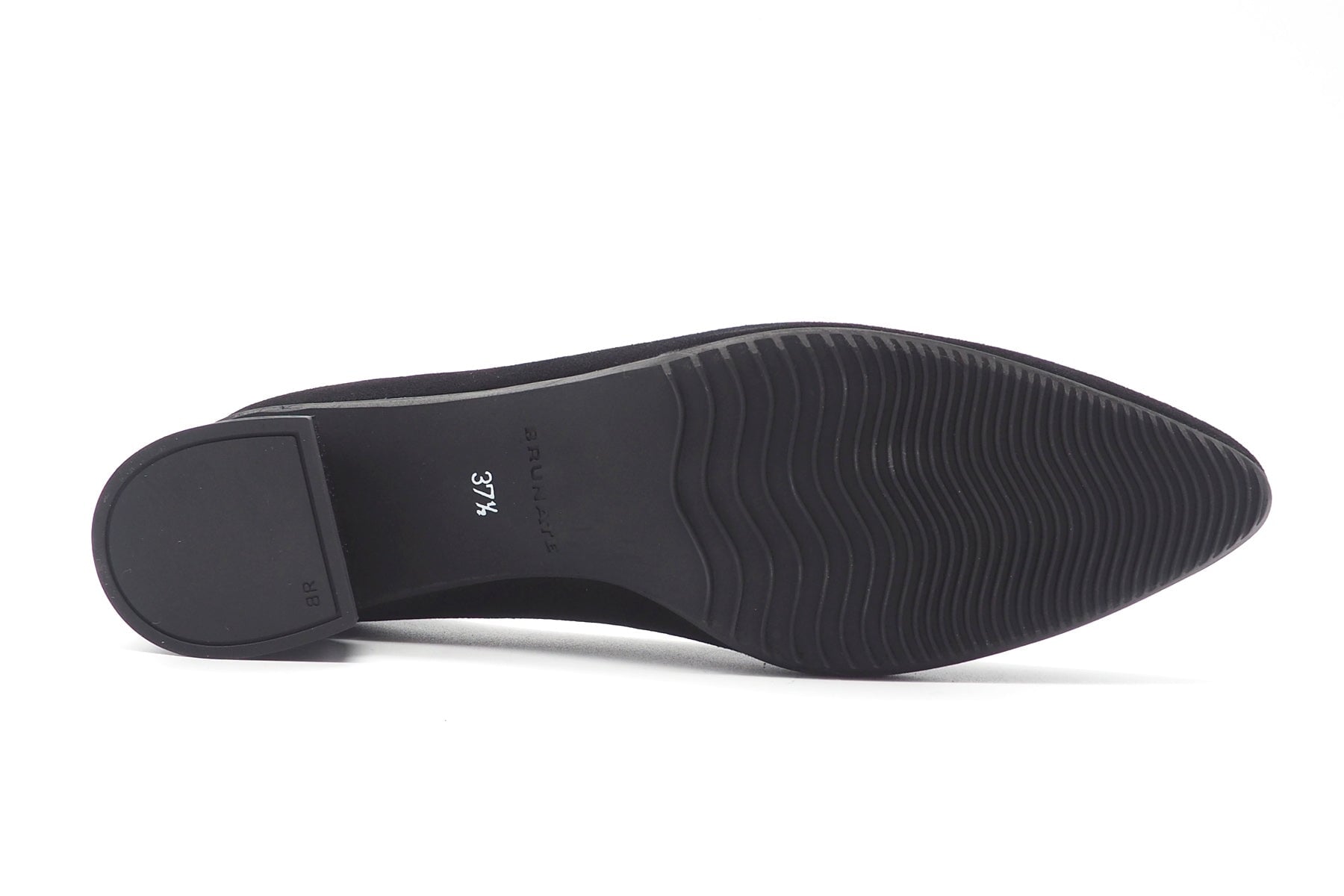 Damen Pumps aus Veloursleder in Schwarz mit weicher Gummisohle Damen Pumps Brunate