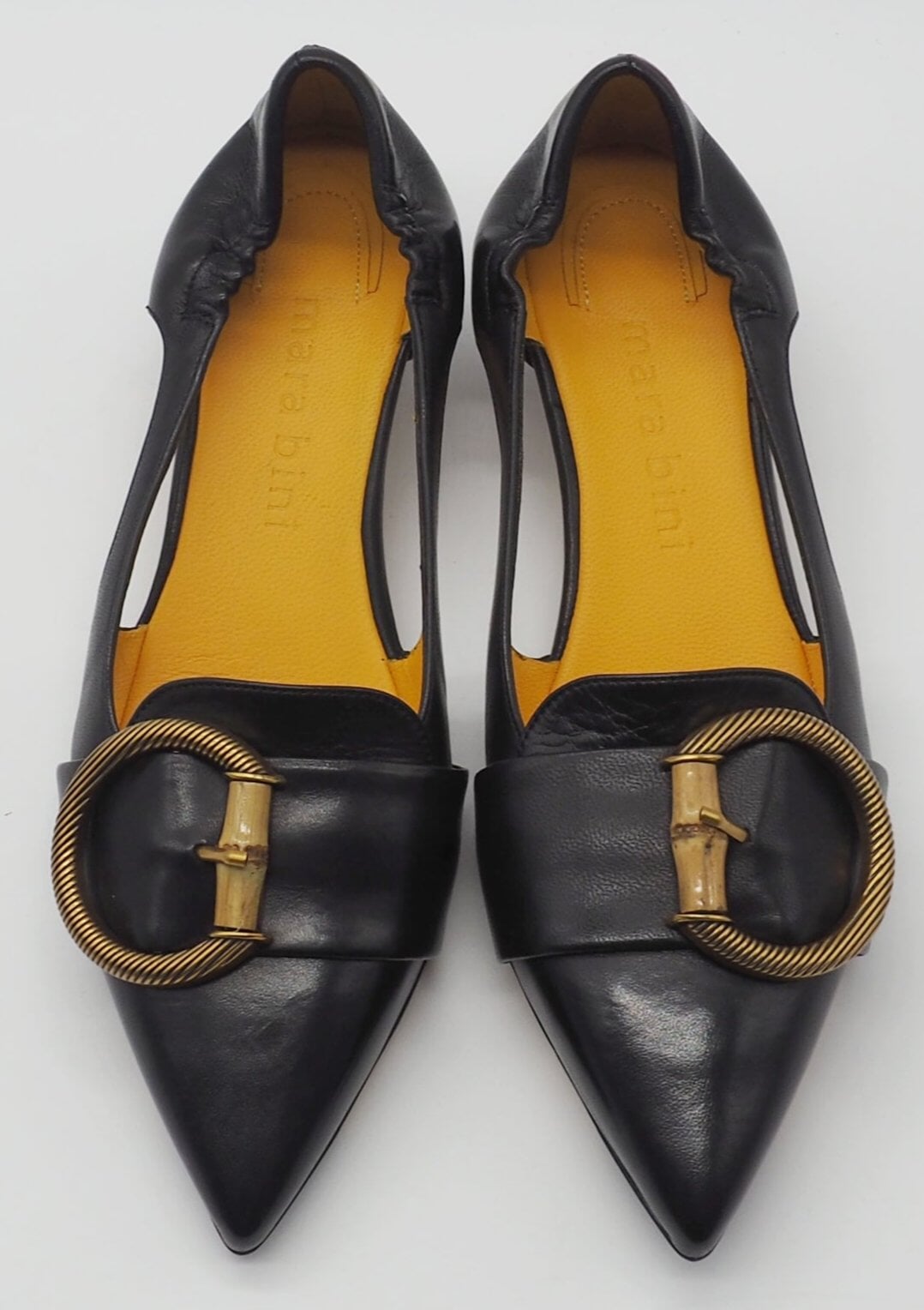 Damen Pumps mit Schnalle aus Glattleder in Schwarz - 3cm Absatz Damen Pumps Mara Bini