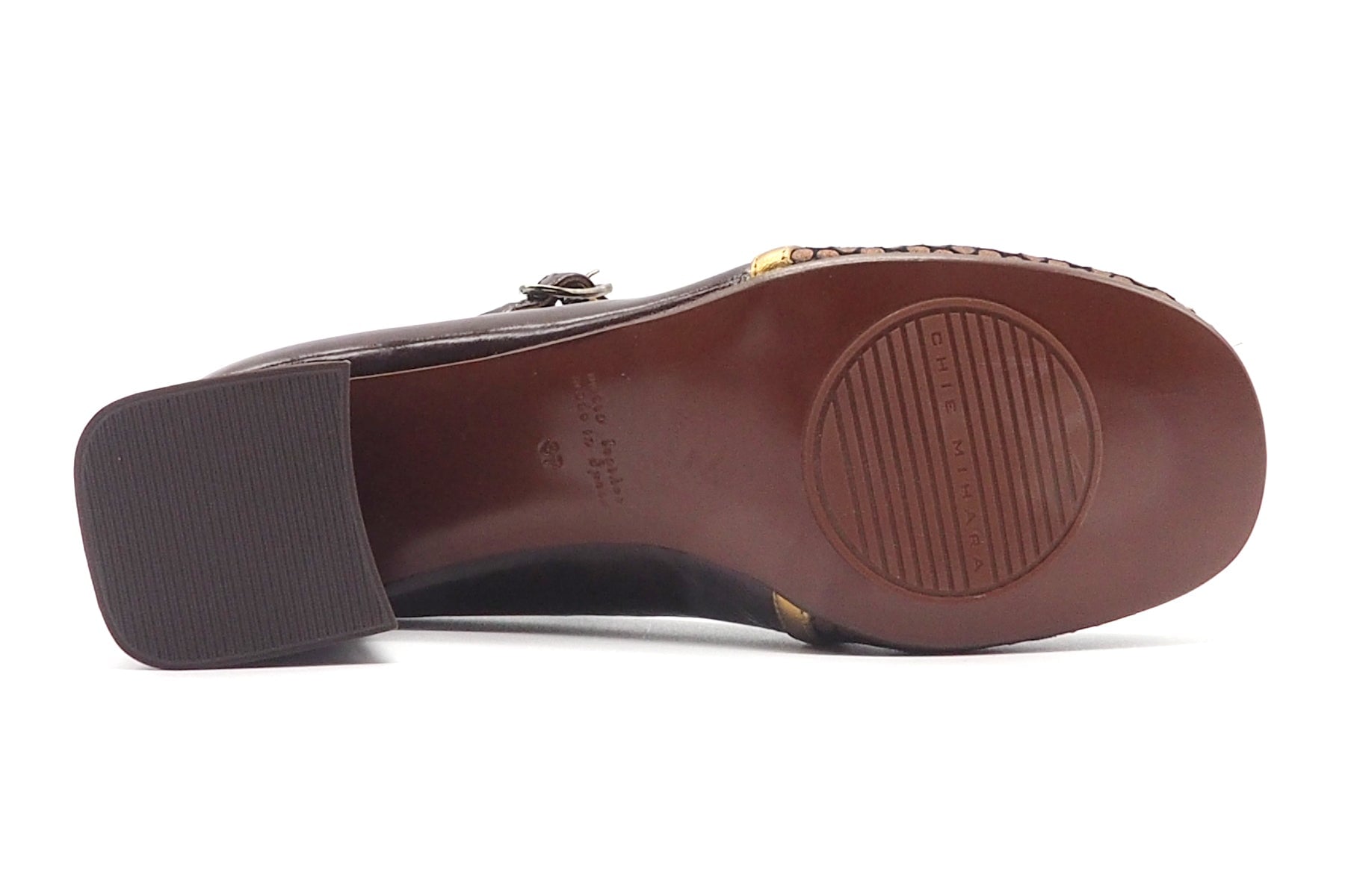 Damen Pumps mit T-Spange in Braun & Metalliceffekten in Bronze - Molma - 6 cm Damen Pumps & Slings Chie Mihara