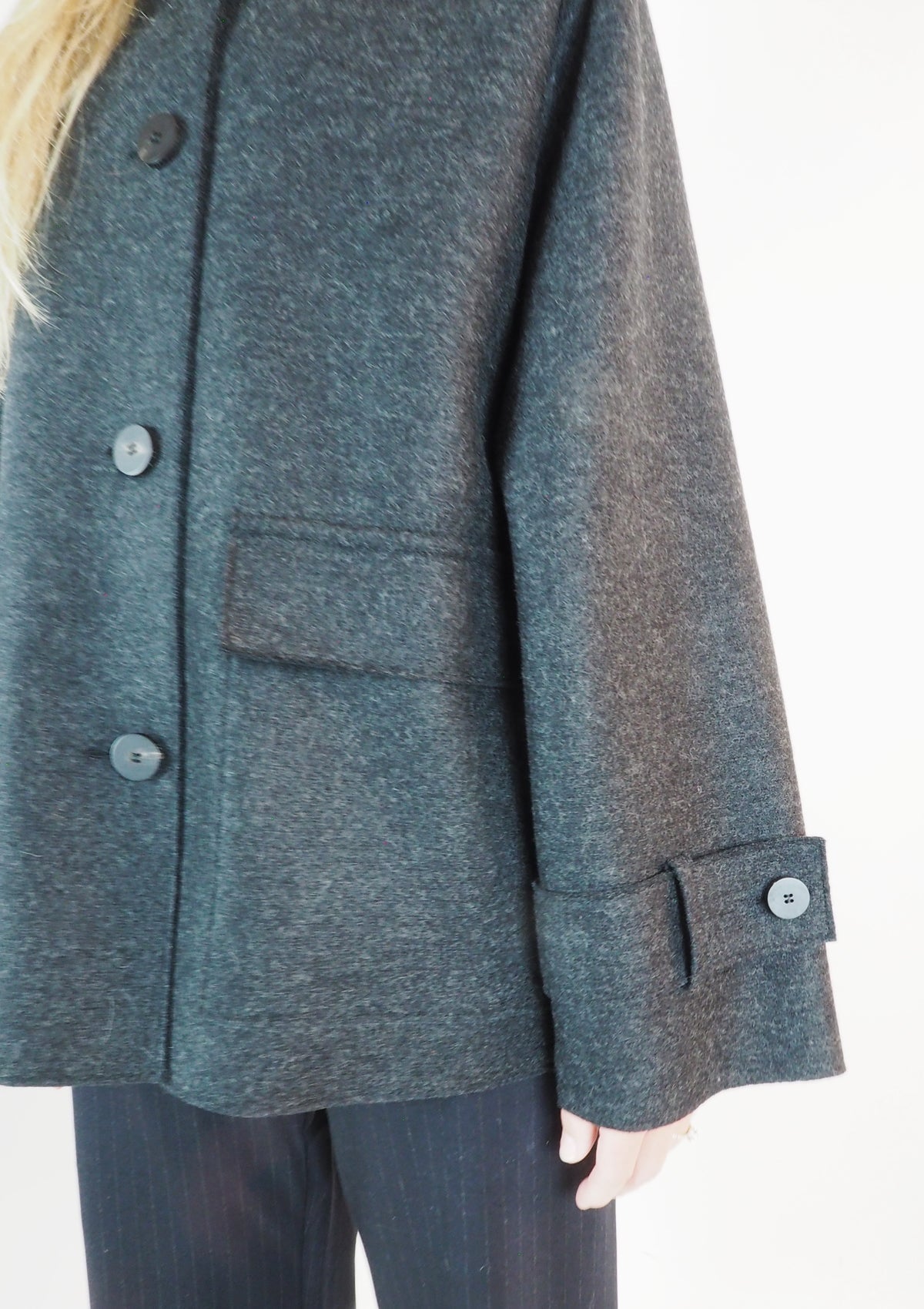 Damen Raglanjacke mit Steppfutter - Anthracite Damen Jacke Harris Wharf London