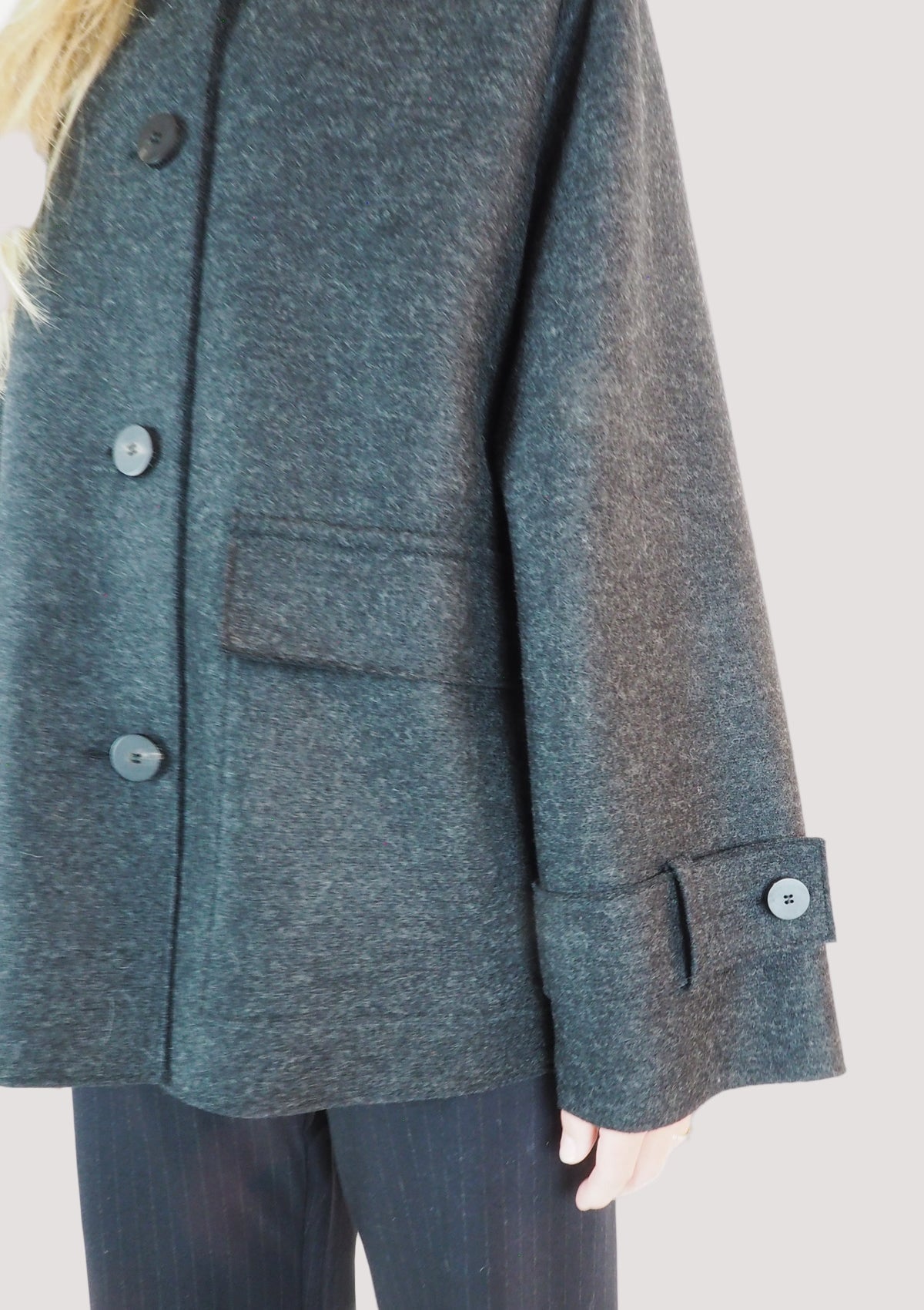 Damen Raglanjacke mit Steppfutter - Anthracite Damen Jacke Harris Wharf London