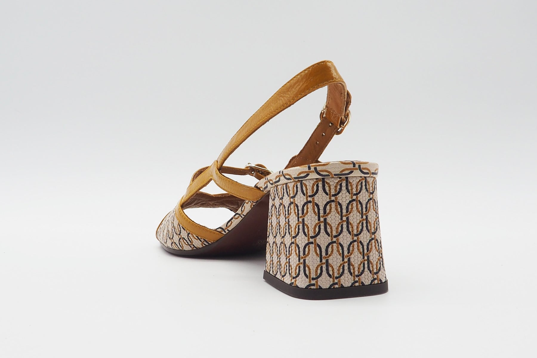 Damen Sandale aus bedrucktem Leder in Multicolor - Leini - Absatz 6,5cm Damen Sandalen Chie Mihara