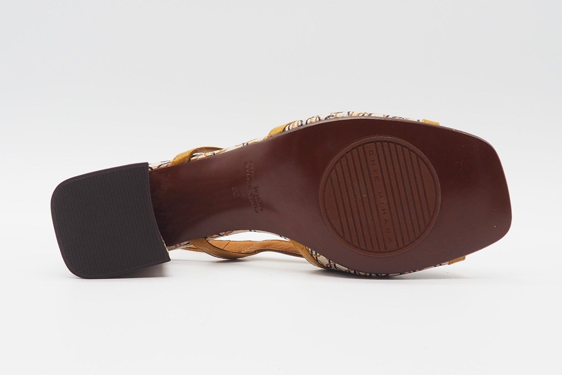 Damen Sandale aus bedrucktem Leder in Multicolor - Leini - Absatz 6,5cm Damen Sandalen Chie Mihara