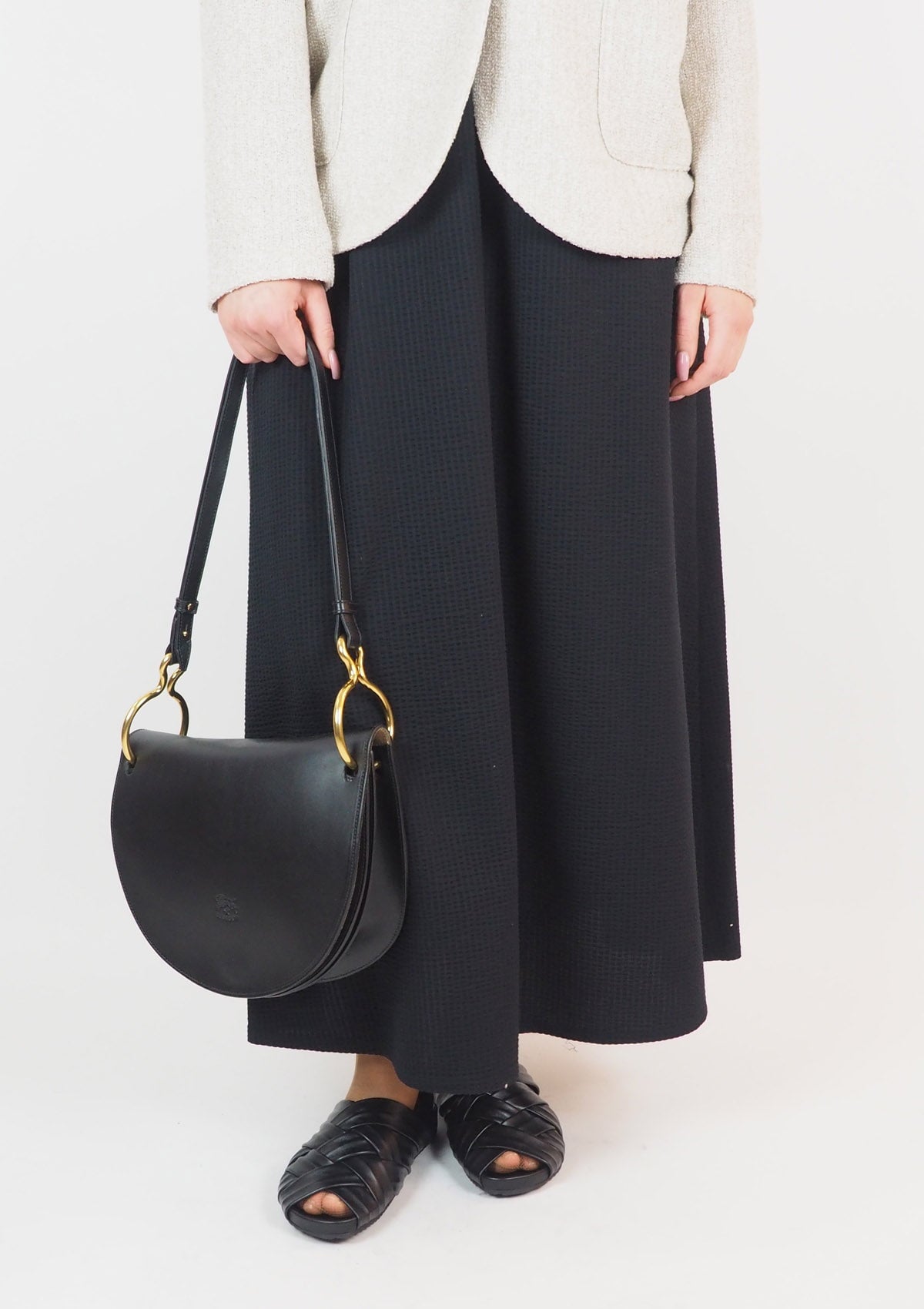 Damen Sandale aus Leder in Schwarz - Amelie Damen Sandalen Patrizia Bonfanti