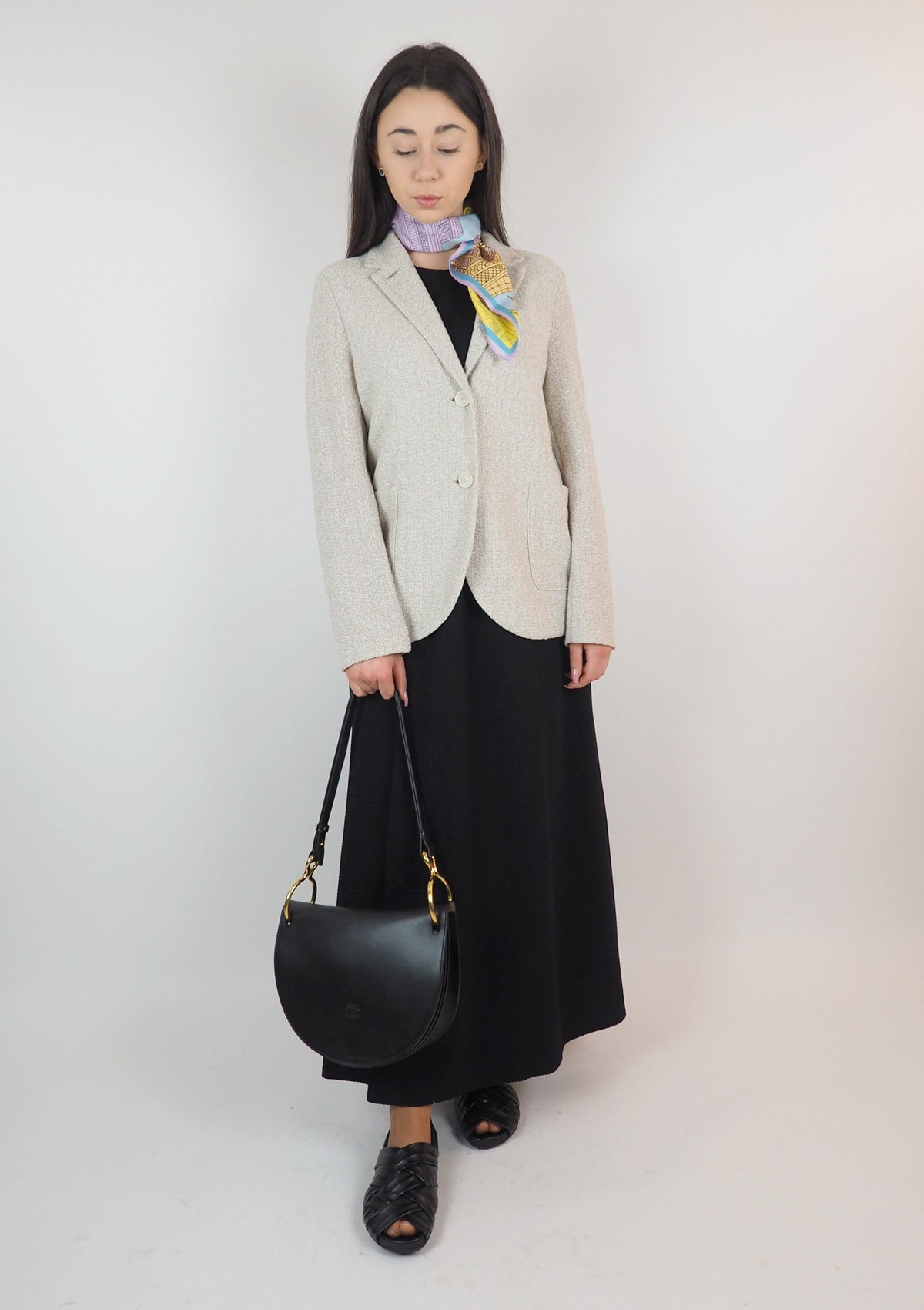 Damen Sandale aus Leder in Schwarz - Amelie Damen Sandalen Patrizia Bonfanti