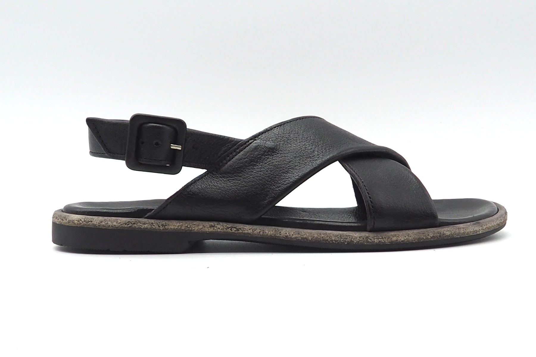 Damen Sandale aus Naturleder in Dunkelbraun Damen Sandalen Brador