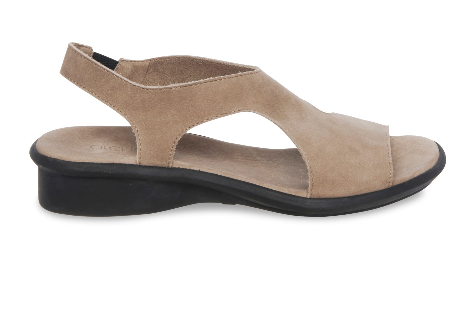 Damen Sandale aus Nubukleder in Sand - Absatz 3cm - Saoxxi Damen Sandalen Arche