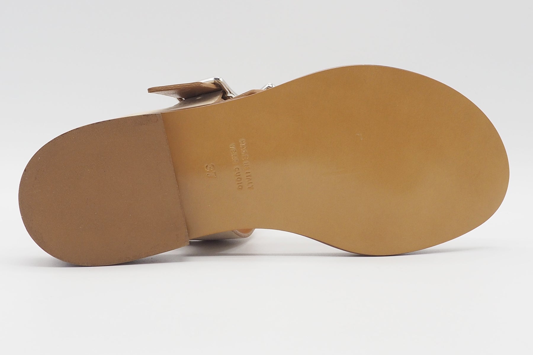 Damen Sandale aus softem Nubukleder in Beige - 3 cm Absatz Damen Sandalen Guglielmo Rotta
