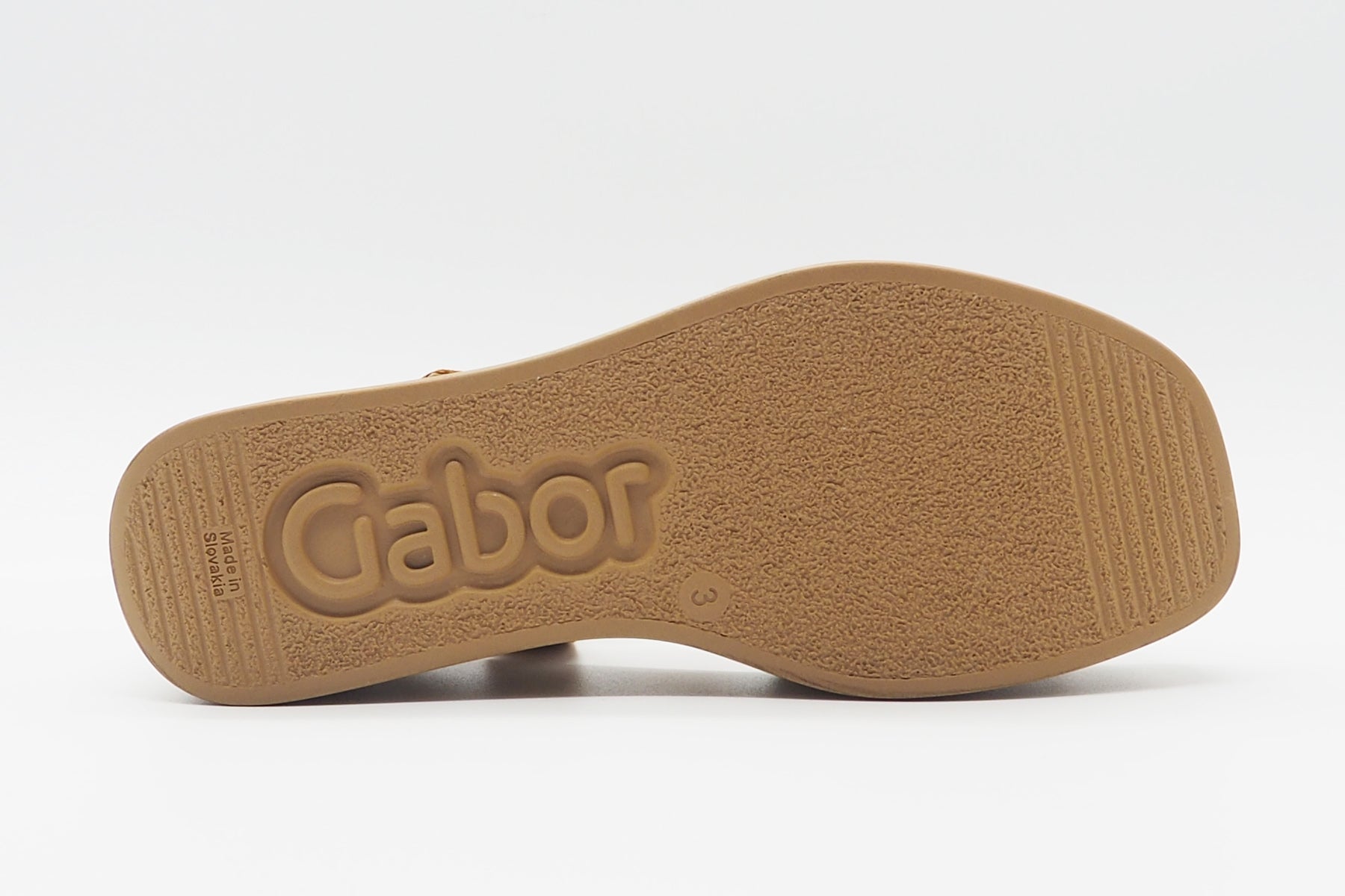 Damen Sandale aus Veloursleder in Cognac - Absatz 6cm Damen Sandalen Gabor