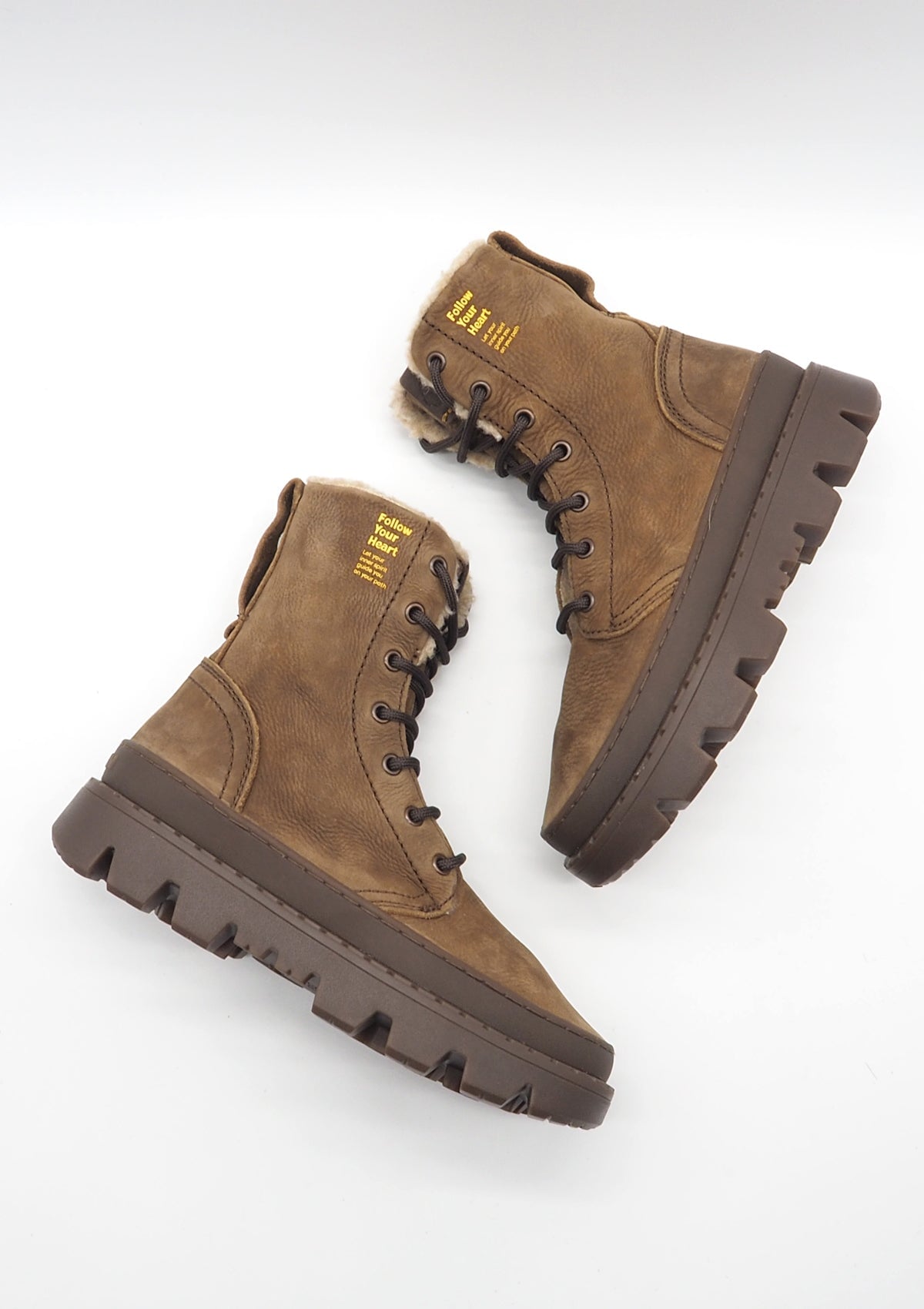 Damen Schnürboot aus Nubukleder in Braun Damen Boots & Booties Satorisan