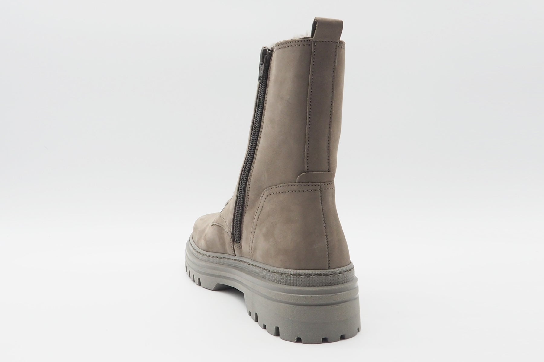 Damen Schnürboot aus Nubukleder in Fango - Innenzipp Damen Schnürboots Gabor