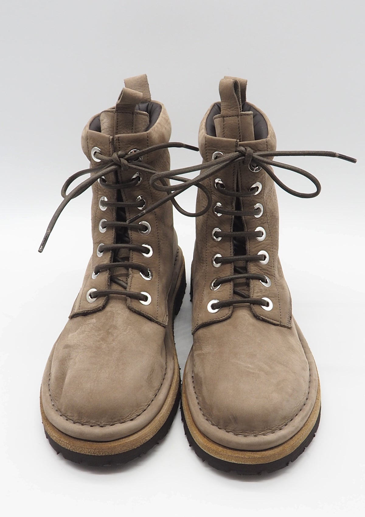 Damen Schnürboot aus Nubukleder in Sand Damen Schnürboots Pantanetti