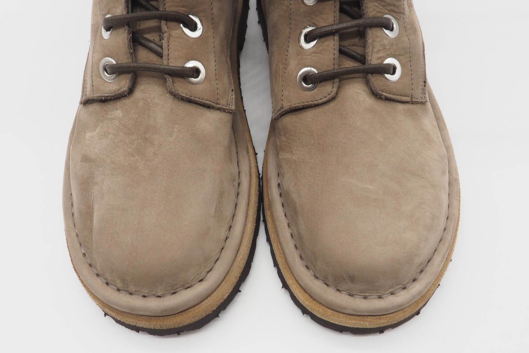 Damen Schnürboot aus Nubukleder in Sand Damen Schnürboots Pantanetti