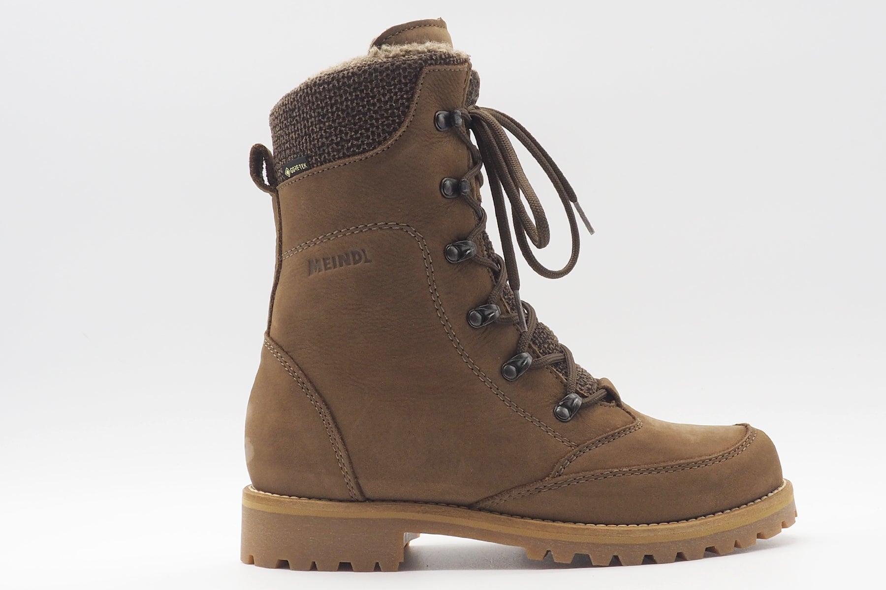 Damen Schnürboot warm aus Nubuk in Braun - Wasserdicht mit Gore-Tex Damen Schnürboots Meindl