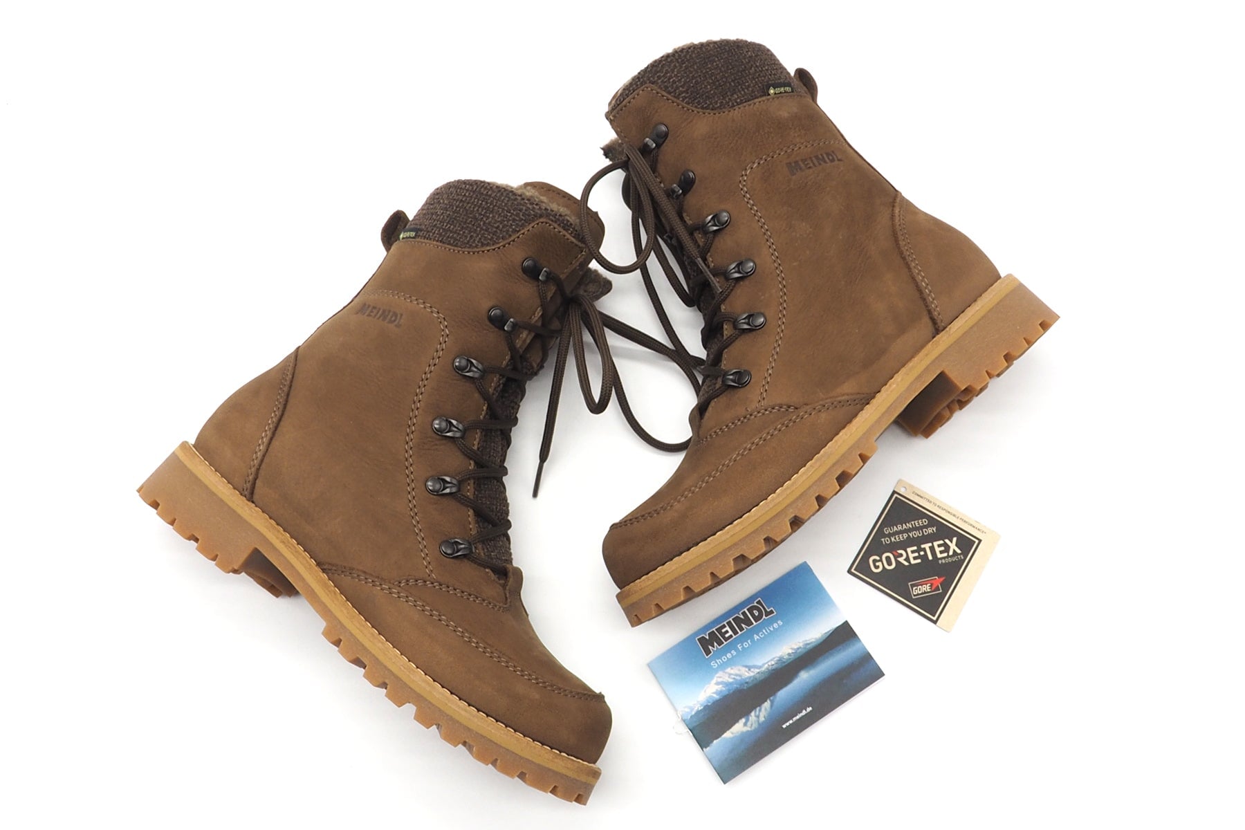 Damen Schnürboot warm aus Nubuk in Braun - Wasserdicht mit Gore-Tex Damen Schnürboots Meindl