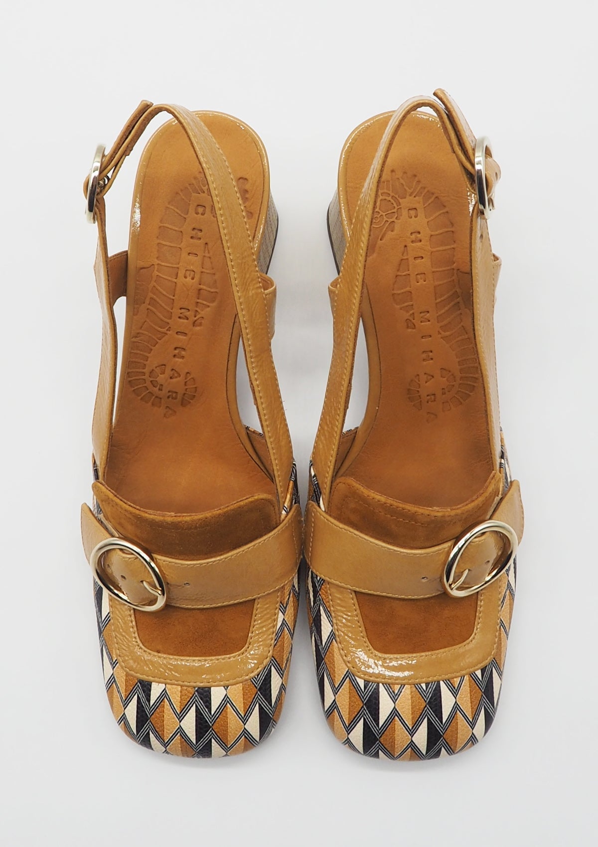 Damen Sling aus bedrucktem Leder in Multicolor - Suyli - Absatz 7,5cm Damen Pumps & Slings Chie Mihara