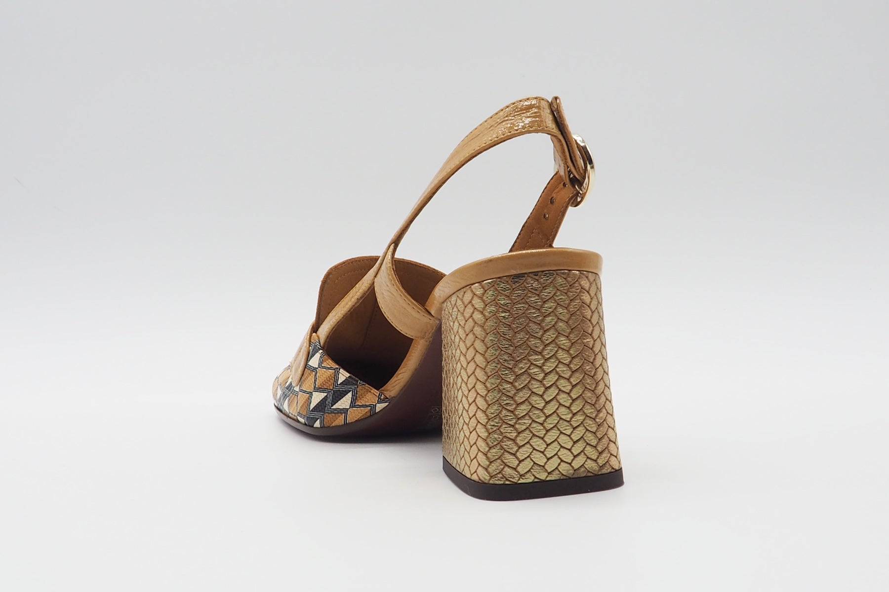 Damen Sling aus bedrucktem Leder in Multicolor - Suyli - Absatz 7,5cm Damen Pumps & Slings Chie Mihara