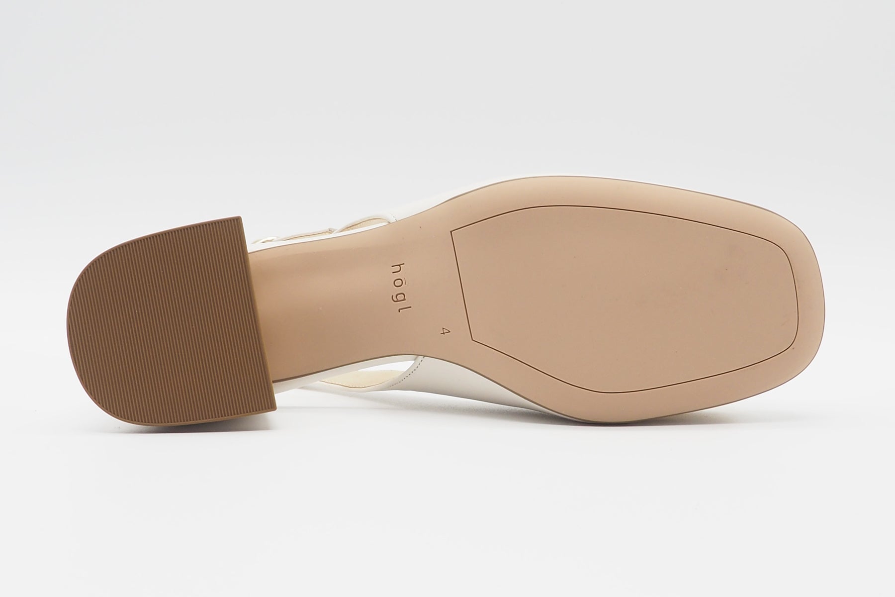 Damen Sling aus Glattleder in Creme - Mary Damen Pumps & Slings Högl