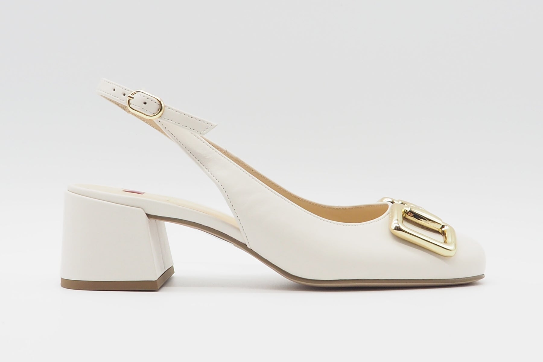Damen Sling aus Glattleder in Creme - Mary Damen Pumps & Slings Högl