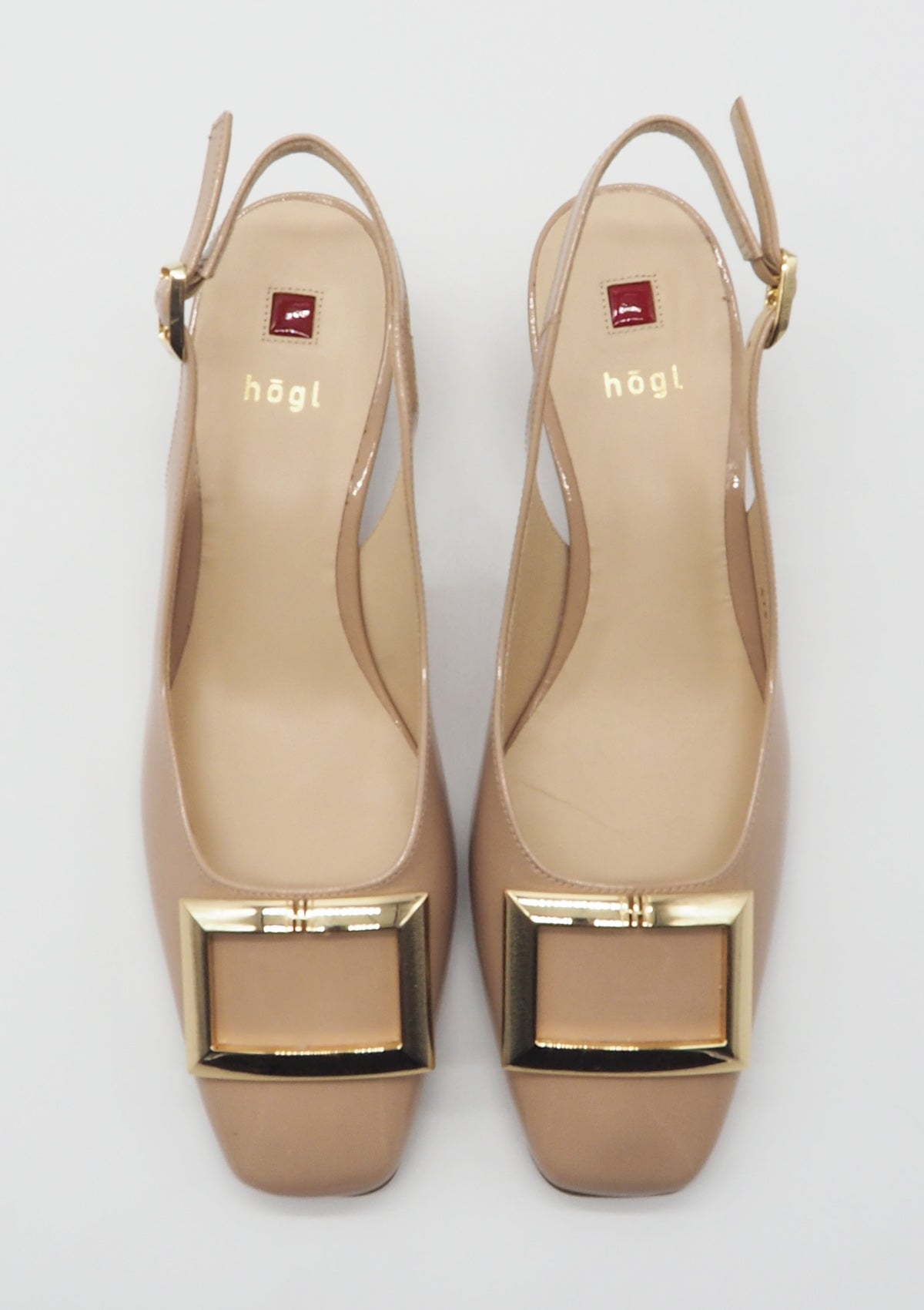 Damen Sling aus Lackleder in Nude - Selma - Absatz 4,5cm Damen Pumps & Slings Högl