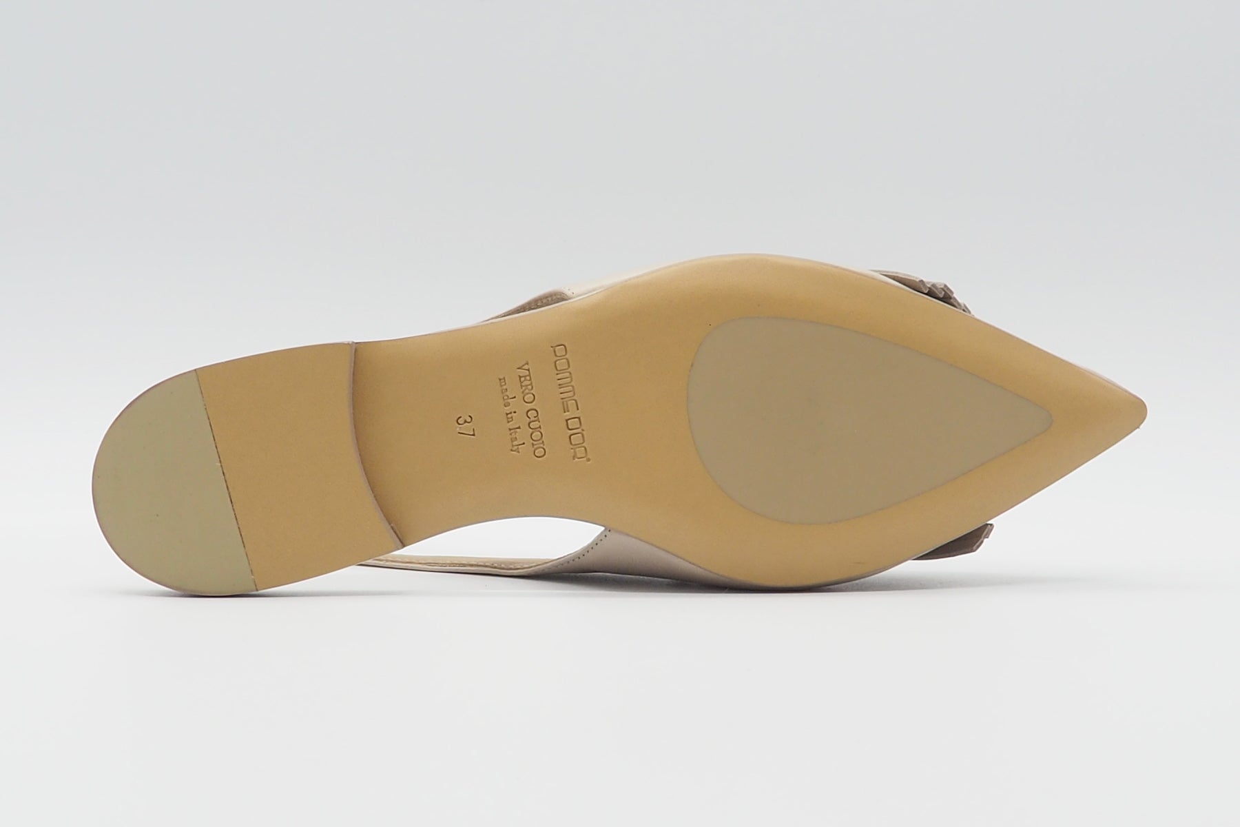 Damen Sling aus Leder in Nude im Loaferschnitt mit Fransen Damen Pumps & Slings Pomme D'or