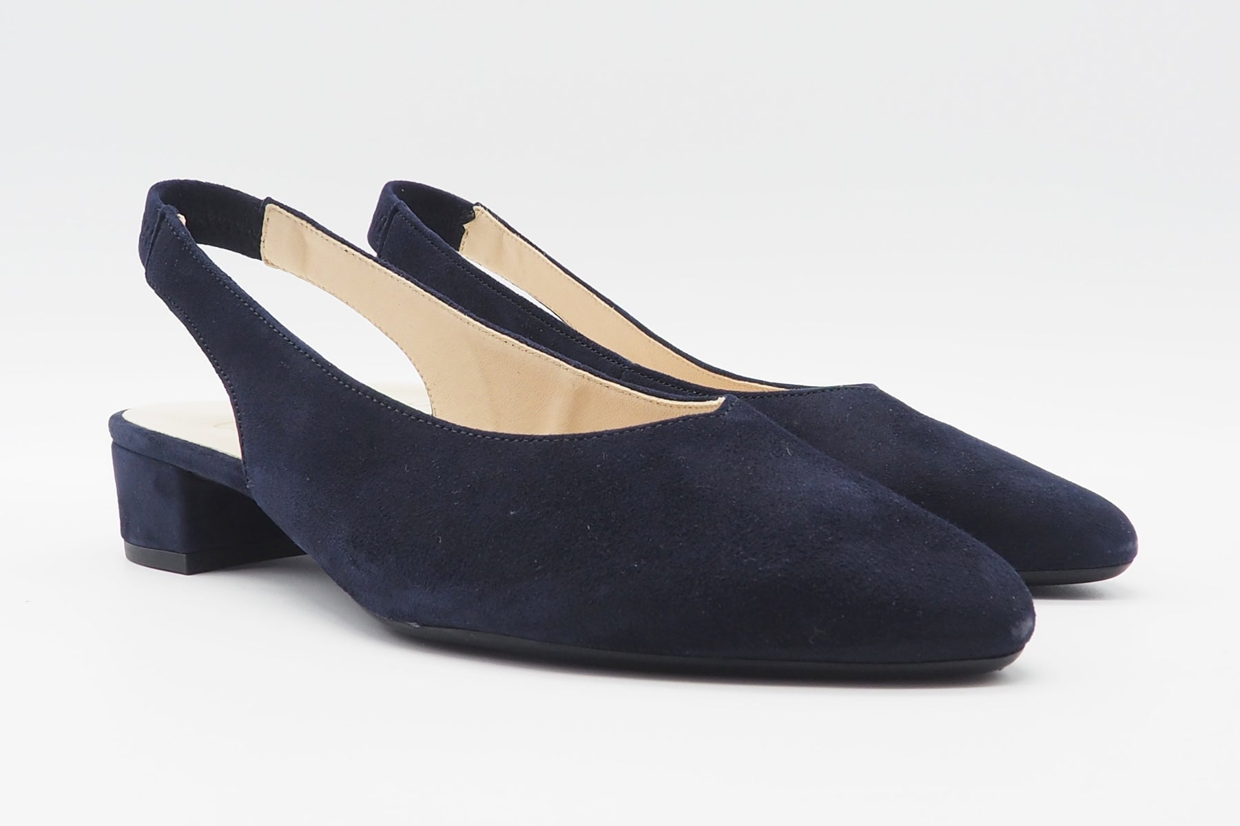 Damen Sling aus Veloursleder in Blau - Absatz 3cm Damen Pumps & Slings Gabor