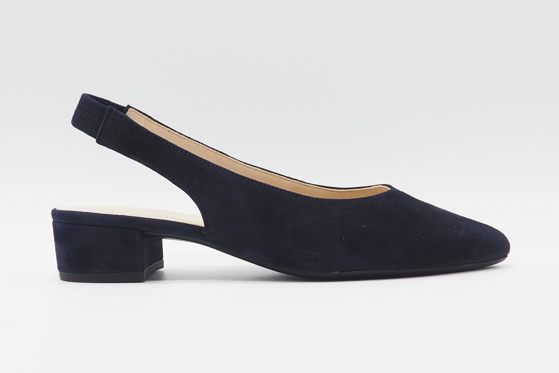 Damen Sling aus Veloursleder in Blau - Absatz 3cm Damen Pumps & Slings Gabor