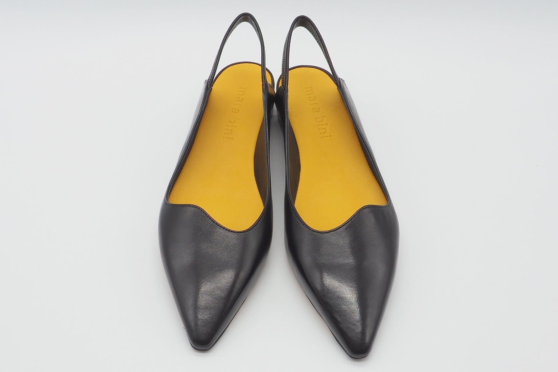 Damen Slings in verschlankter Form aus Handschuhleder in Schwarz Damen Pumps & Slings Mara Bini