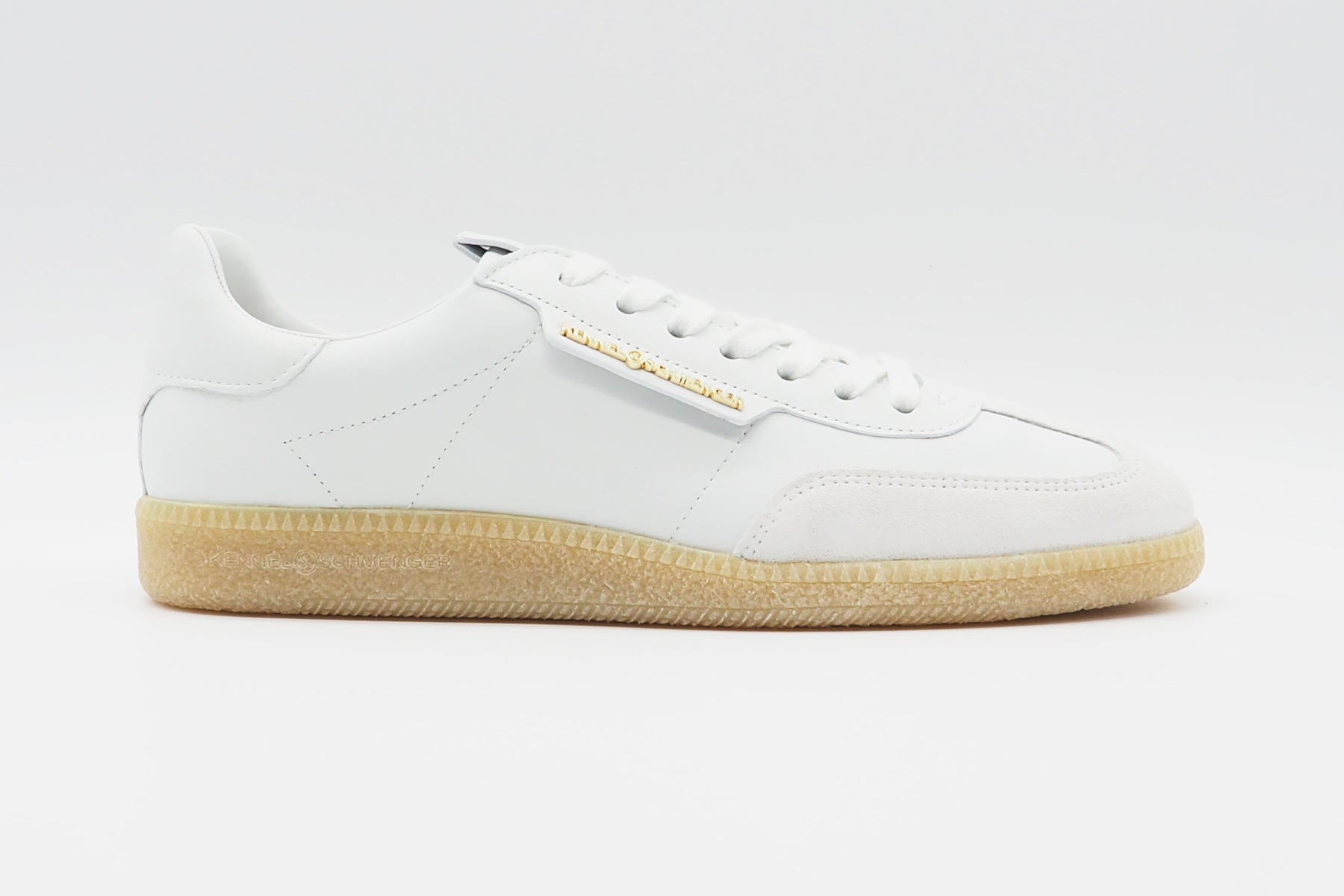 Damen Sneaker aus Glatt- & Veloursleder in Weiß - Crack Damen Sneaker Kennel & Schmenger
