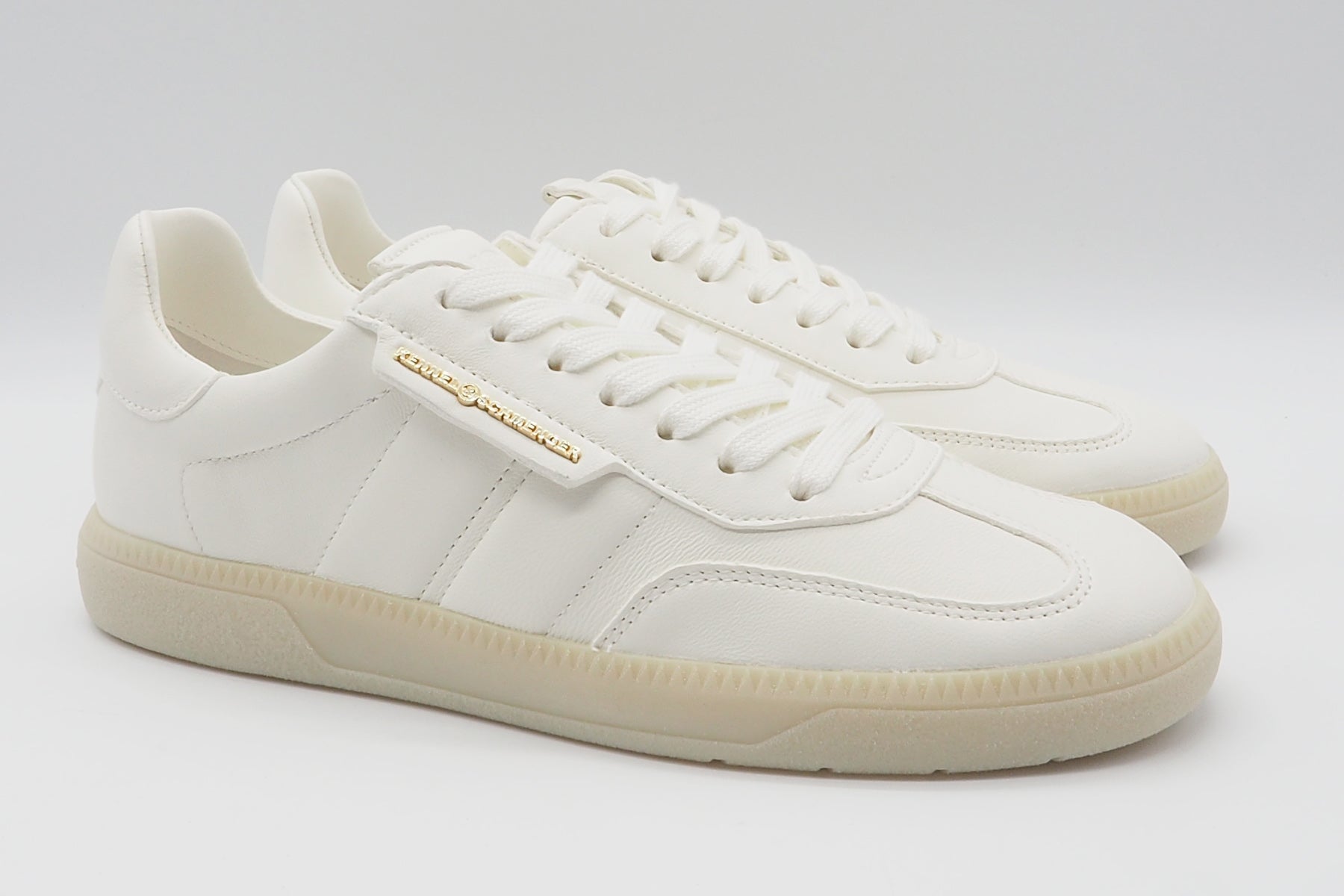 Damen Sneaker aus Glattleder im Retrolook - Offwhite Damen Sneaker Kennel & Schmenger