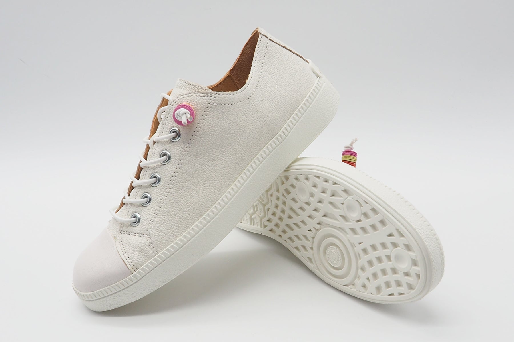 Damen Sneaker aus Glattleder in Offwhite - Turna Damen Sneaker Think