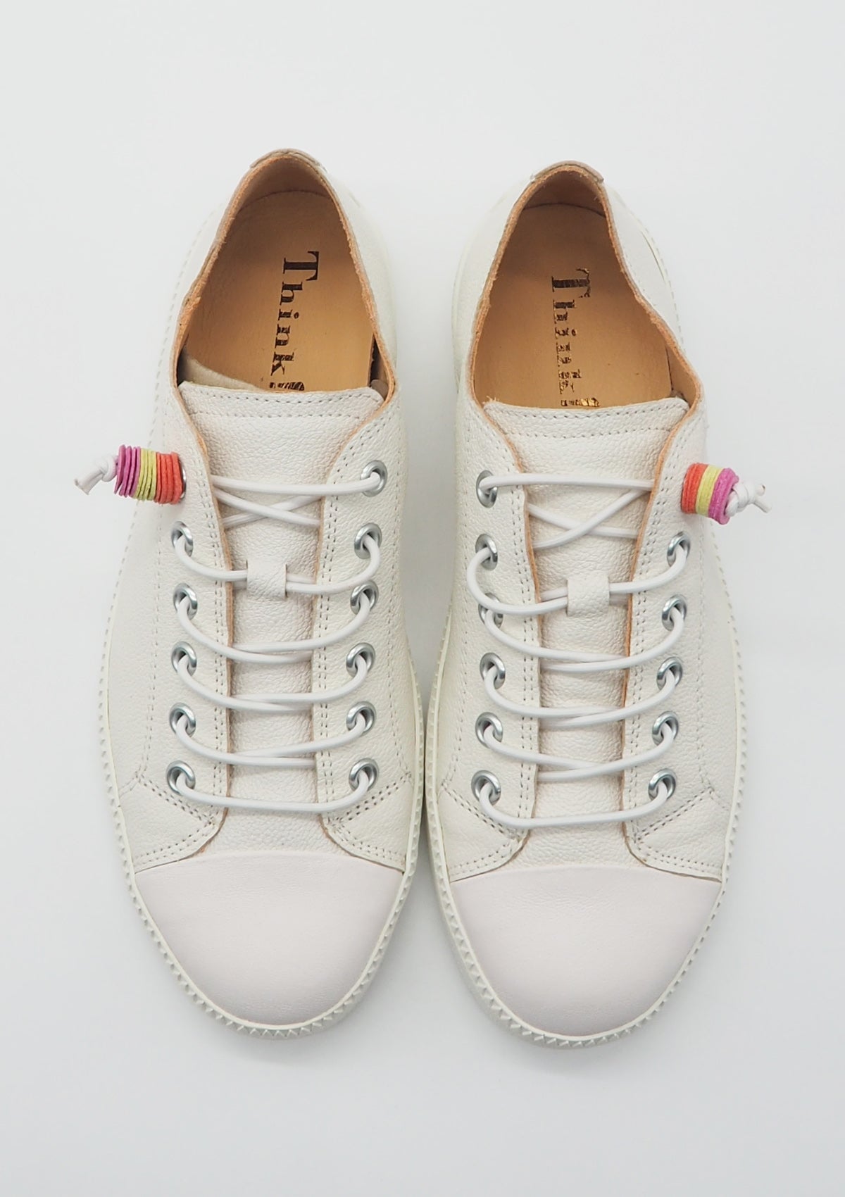 Damen Sneaker aus Glattleder in Offwhite - Turna Damen Sneaker Think
