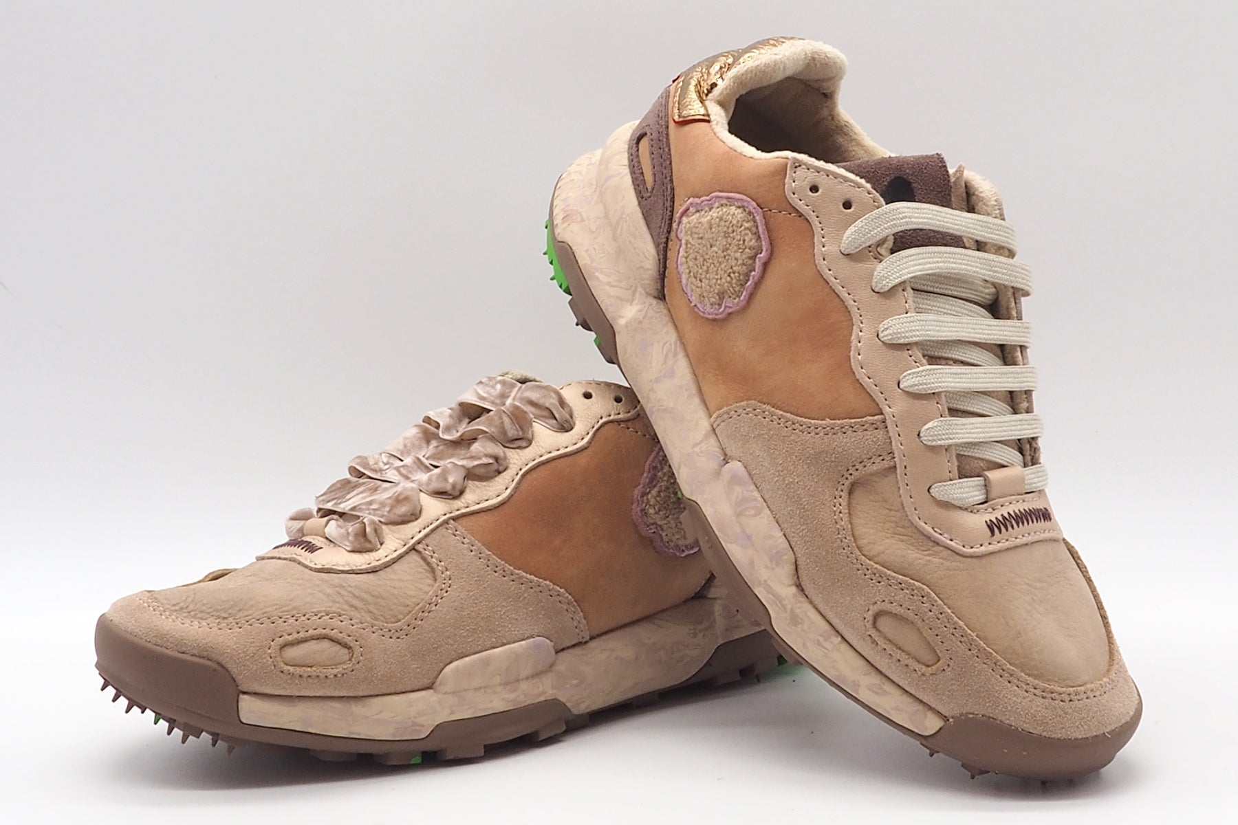 Damen Sneaker aus Leder & Velours in Rosétönen - Chacrona-Metta Damen Sneaker Satorisan