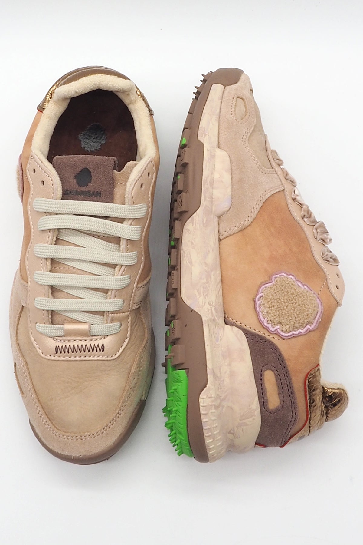 Damen Sneaker aus Leder & Velours in Rosétönen - Chacrona-Metta Damen Sneaker Satorisan