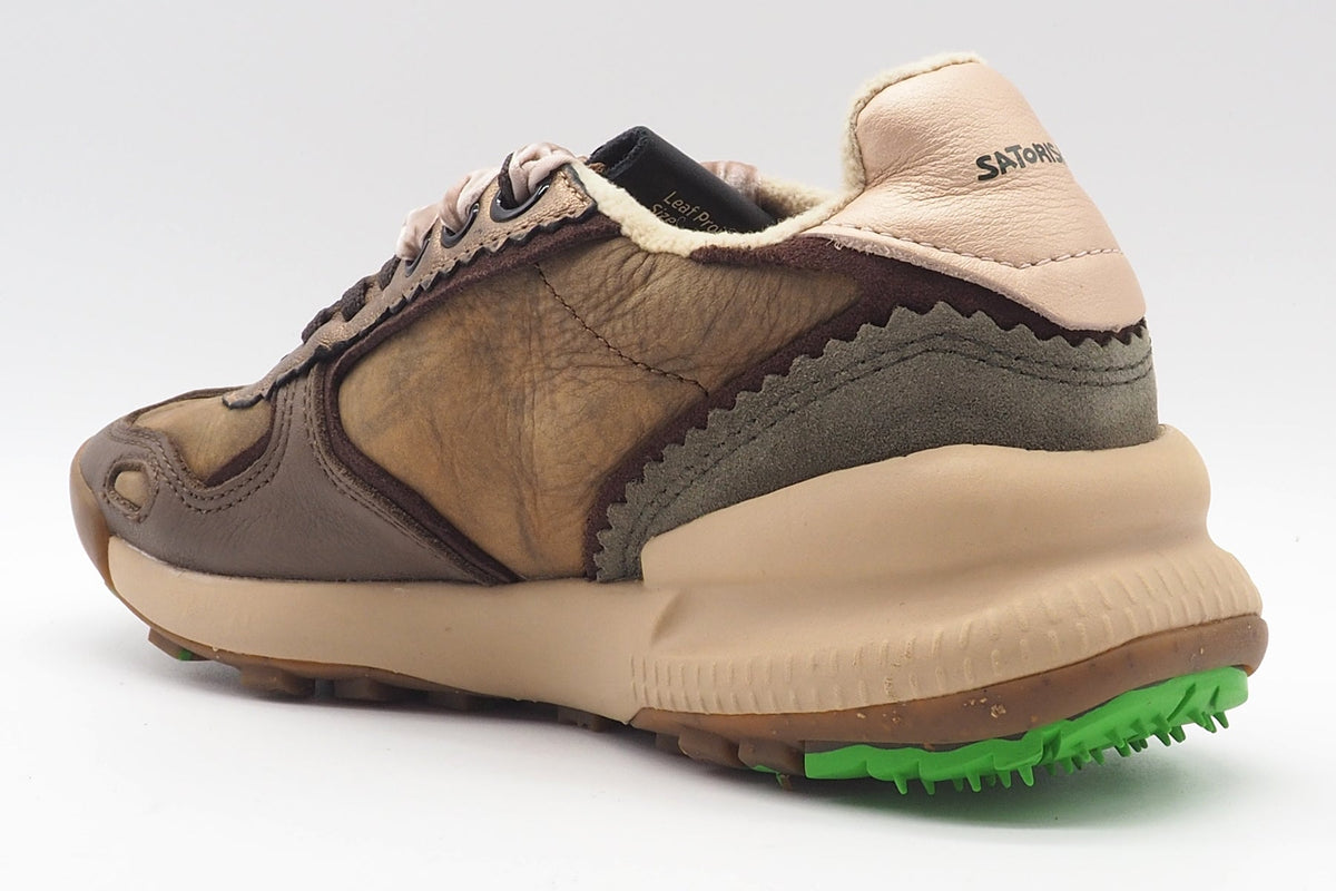 Damen Sneaker aus Nubukleder in Brauntönen & Bronze - Chacrona Damen Sneaker Satorisan