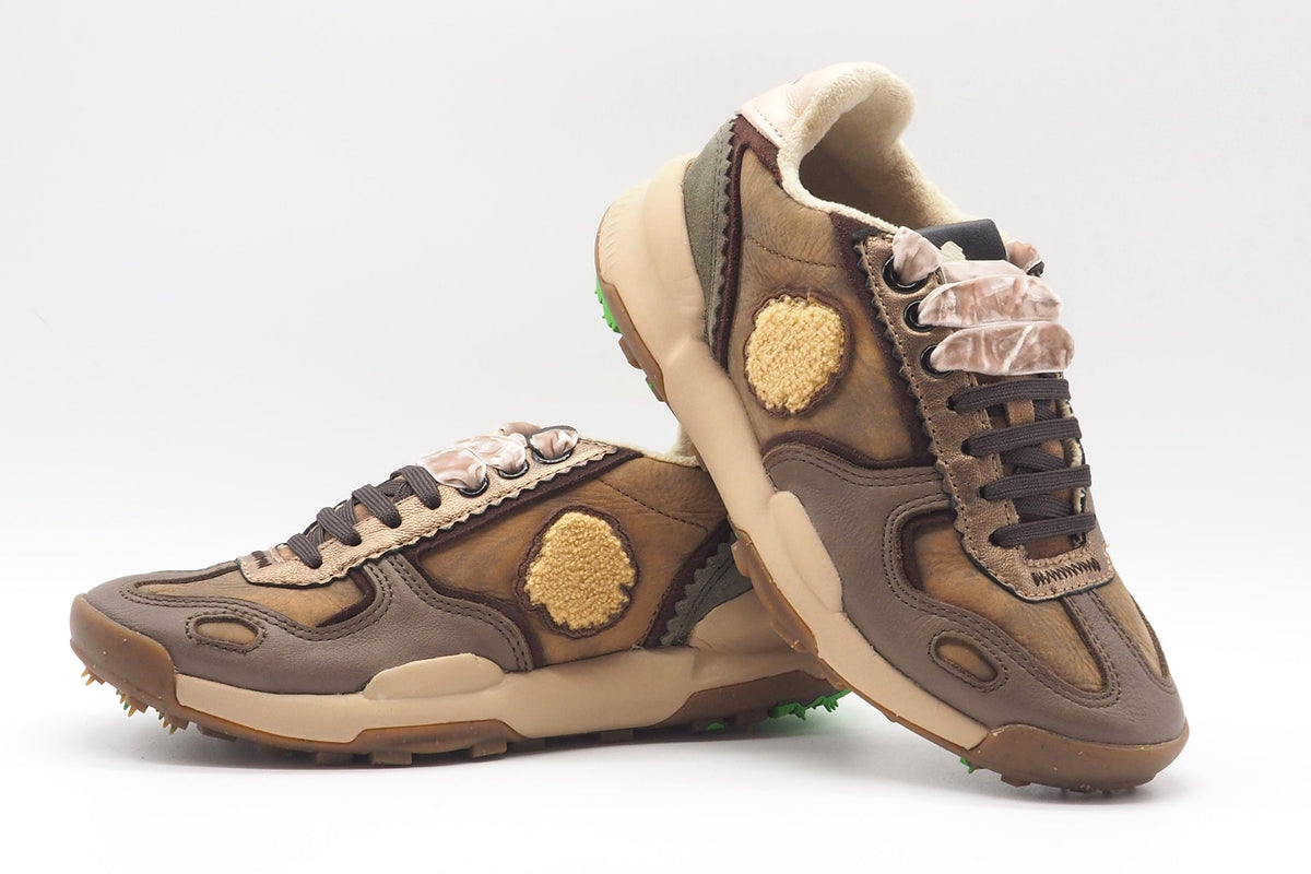 Damen Sneaker aus Nubukleder in Brauntönen & Bronze - Chacrona Damen Sneaker Satorisan