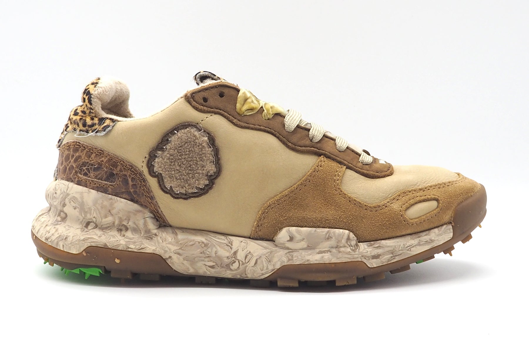 Damen Sneaker aus Nubukleder in Brauntönen - Chacrona Damen Sneaker Satorisan