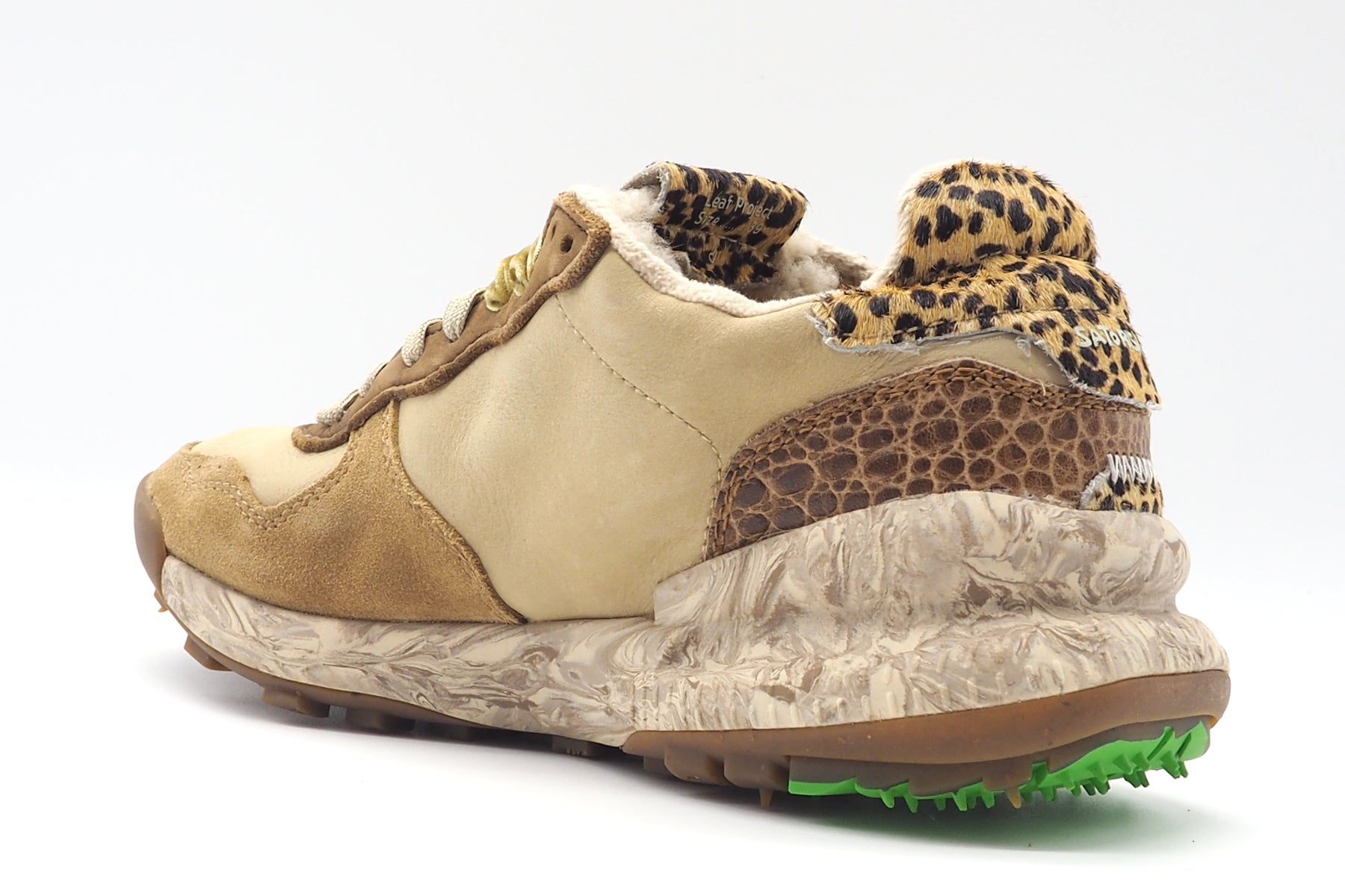 Damen Sneaker aus Nubukleder in Brauntönen - Chacrona Damen Sneaker Satorisan