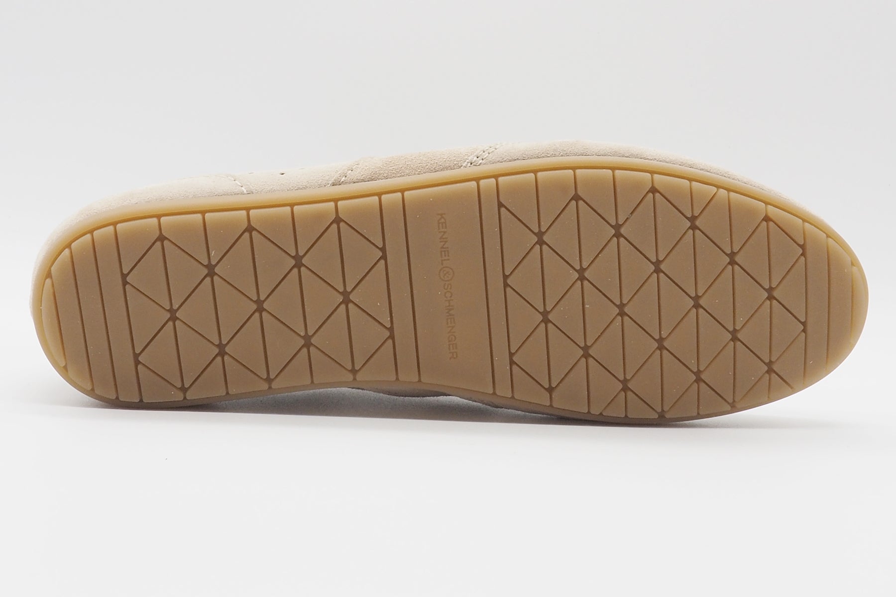 Damen Sneaker aus softem Veloursleder in Sand mit dünner Sohle Damen Sneaker Kennel & Schmenger
