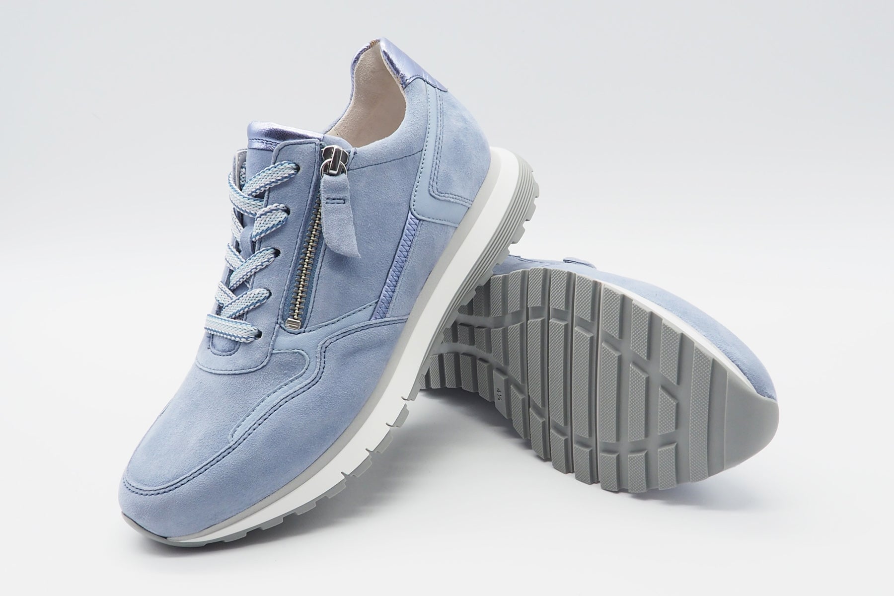 Damen Sneaker aus Veloursleder in Blau Damen Sneaker Gabor